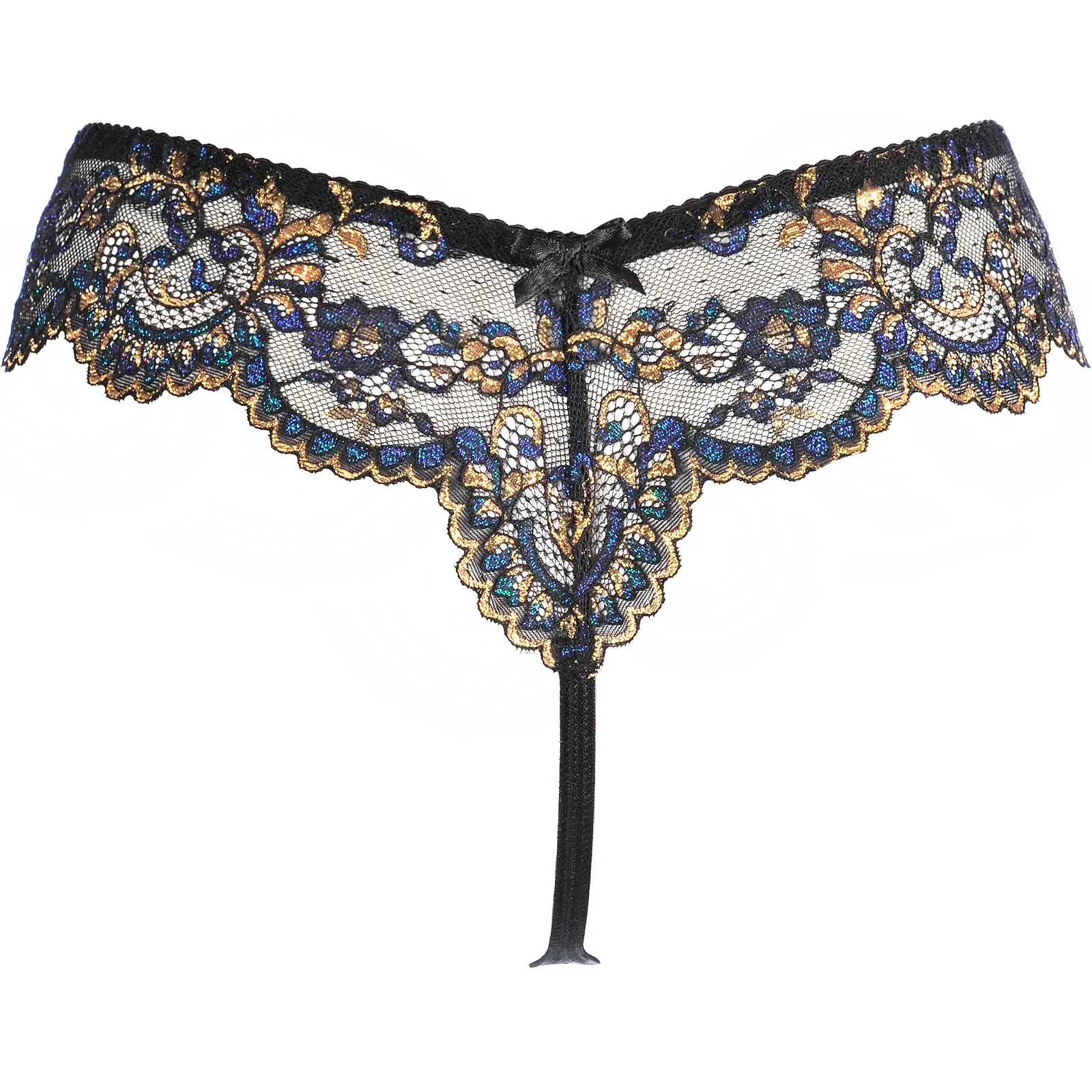 Axami Sensations Sheer Lace Thong Panty — view 4