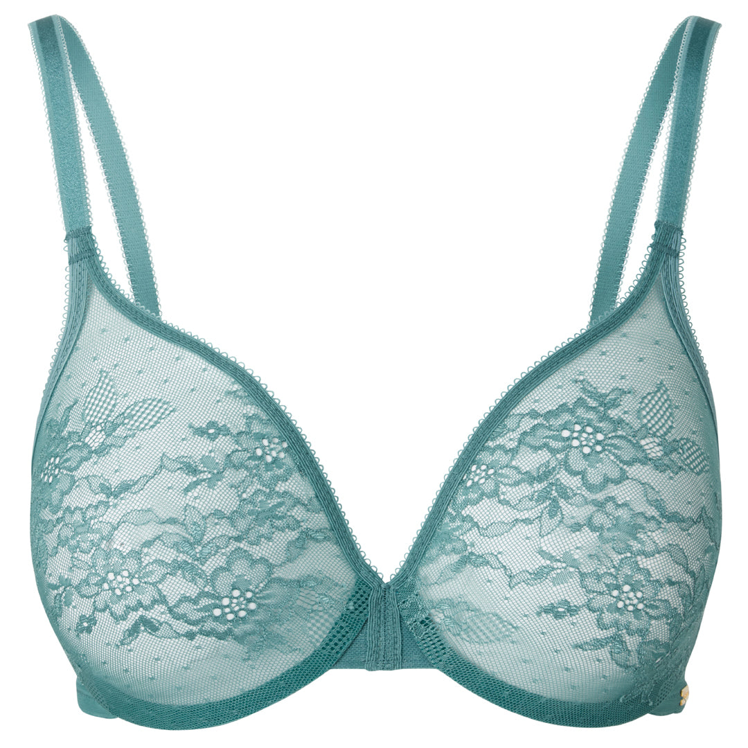 Gossard Glossies Lace Jade Sheer Molded Bra — view 7