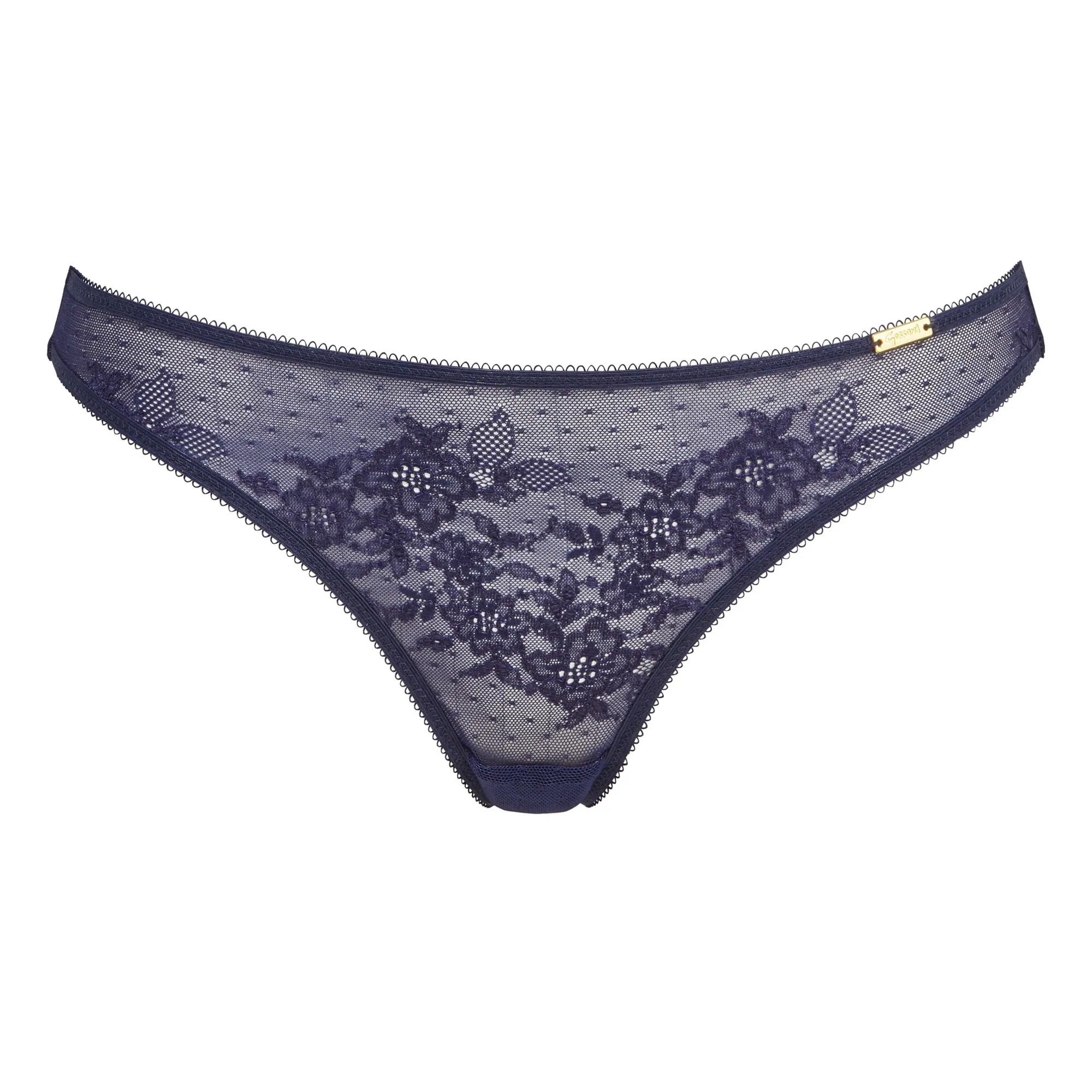 Gossard Glossies Lace Eclipse Sheer Thong Panty — view 3