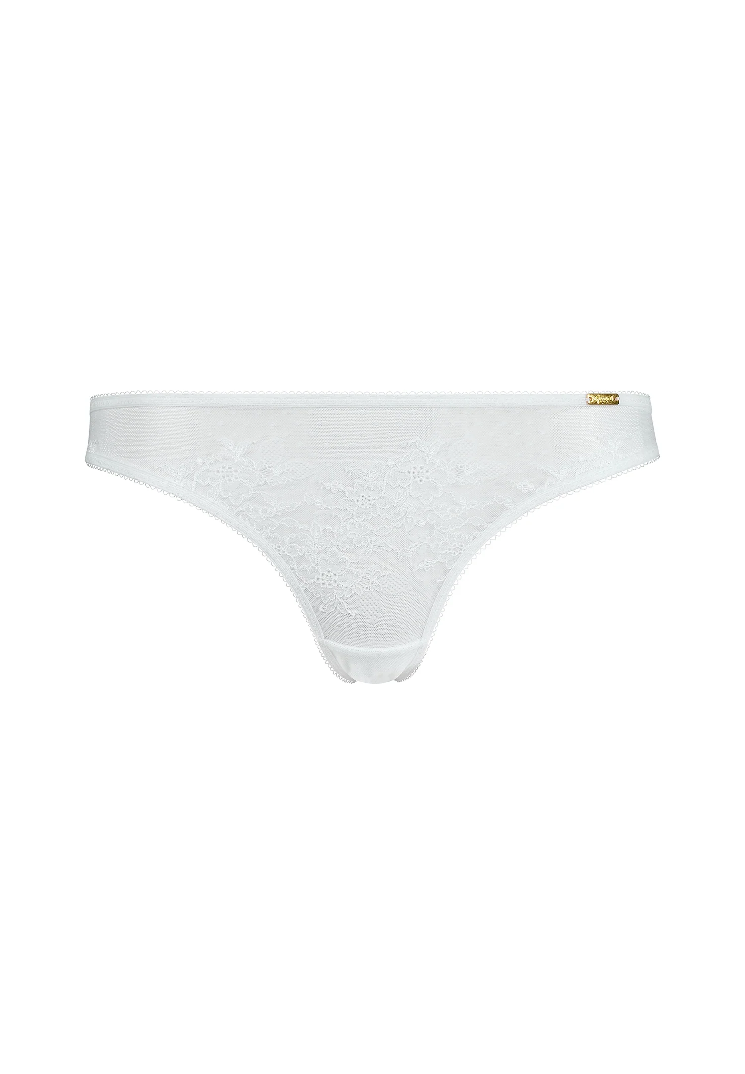 Gossard Glossies Lace White Sheer Thong Panty — view 6