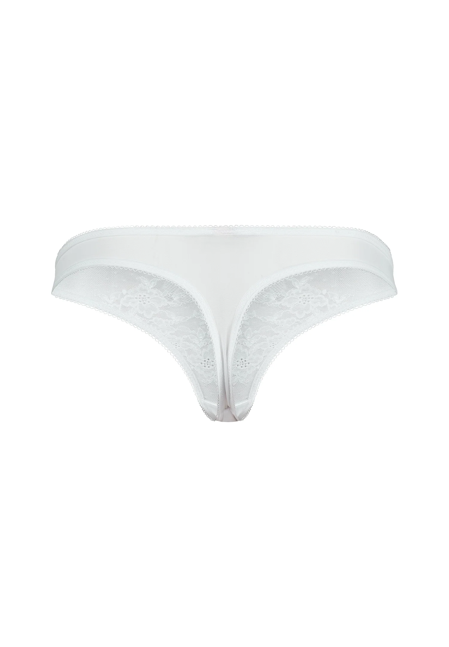 Gossard Glossies Lace White Sheer Thong Panty — view 7