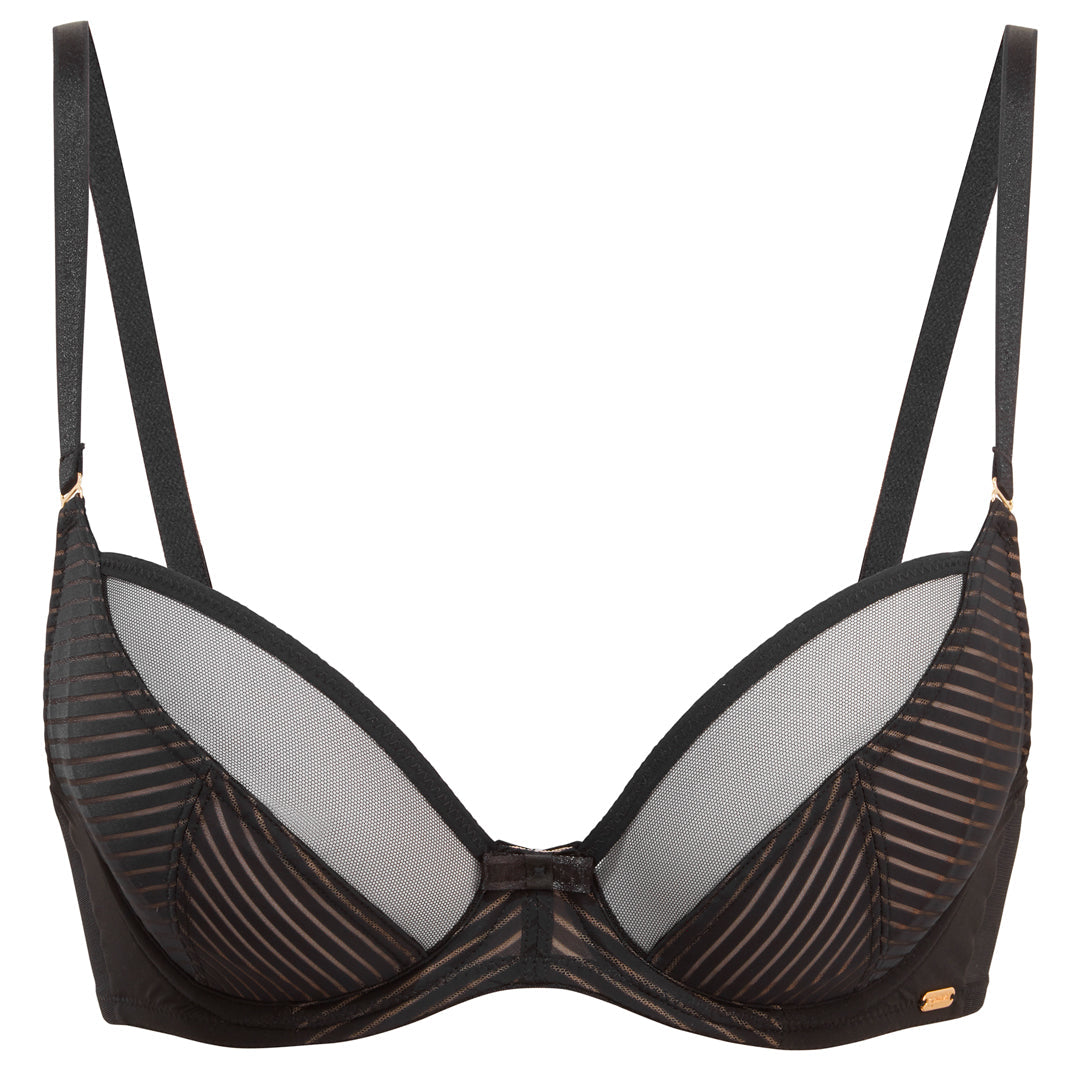 Gossard Sheer Stripe Non Padded Plunge Bra — view 7