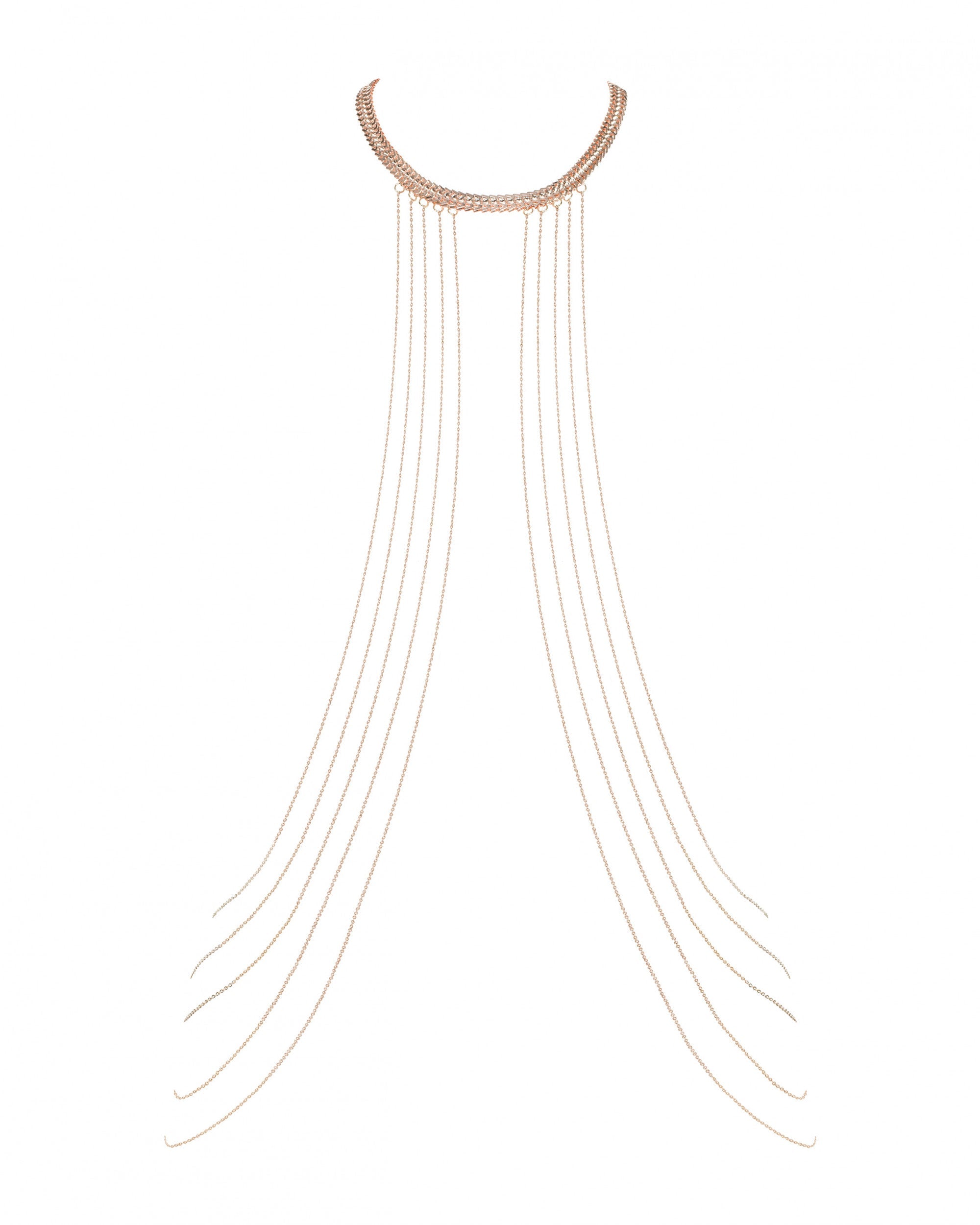 Obsessive Bijou Gold Draped Body Chain — view 5