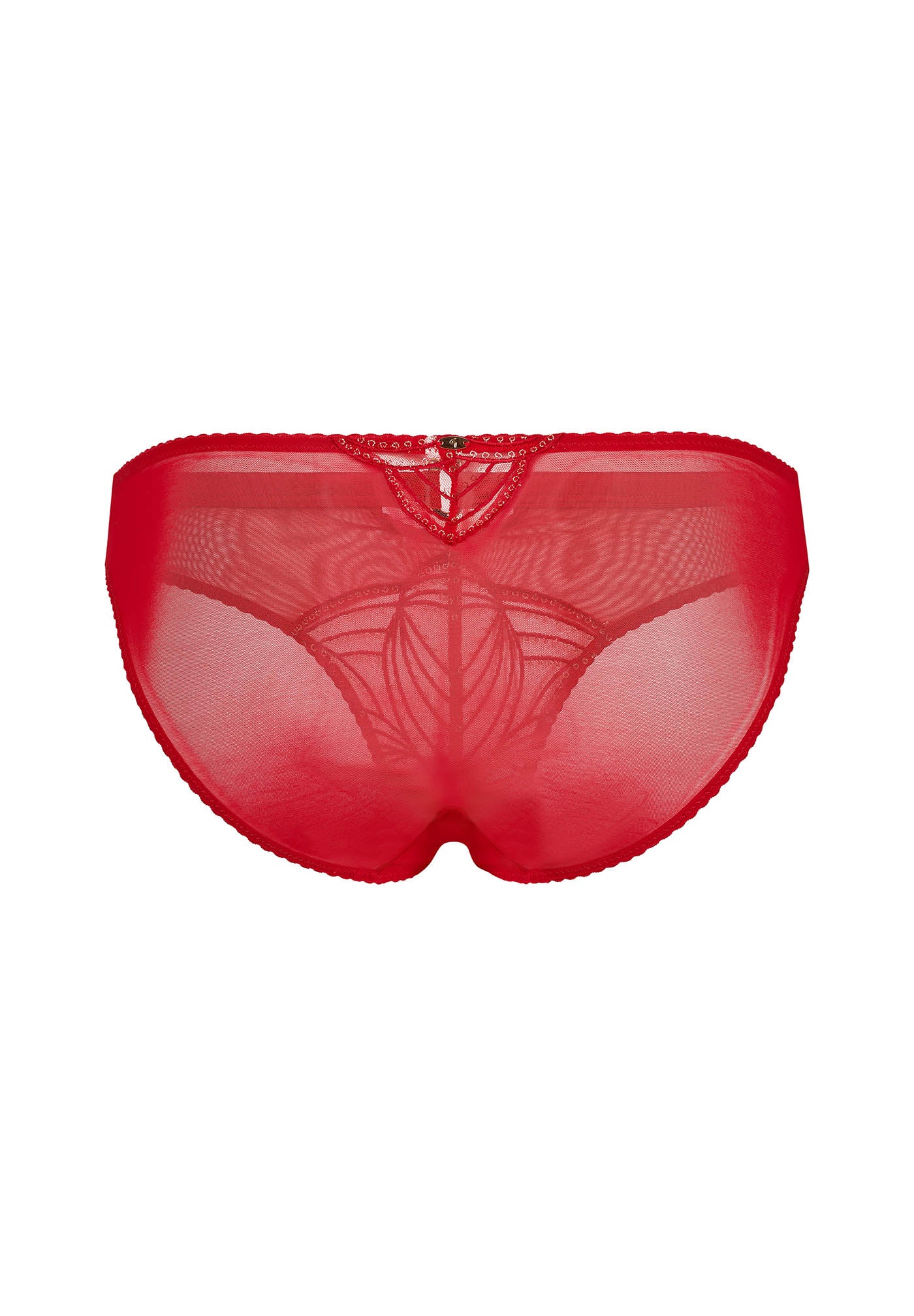 Gossard Viva Red Sheer Embroidered Bikini Panties — view 7