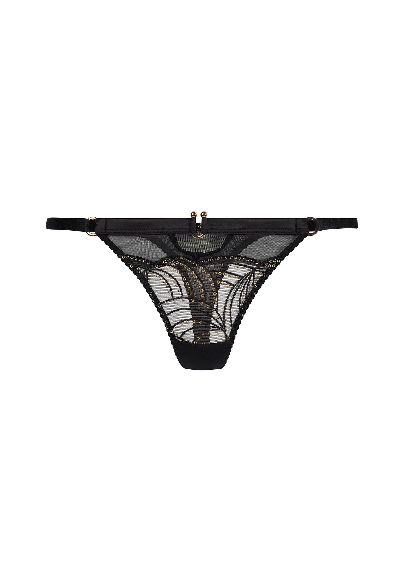 Gossard Viva Black Sheer Thong Panty — view 5