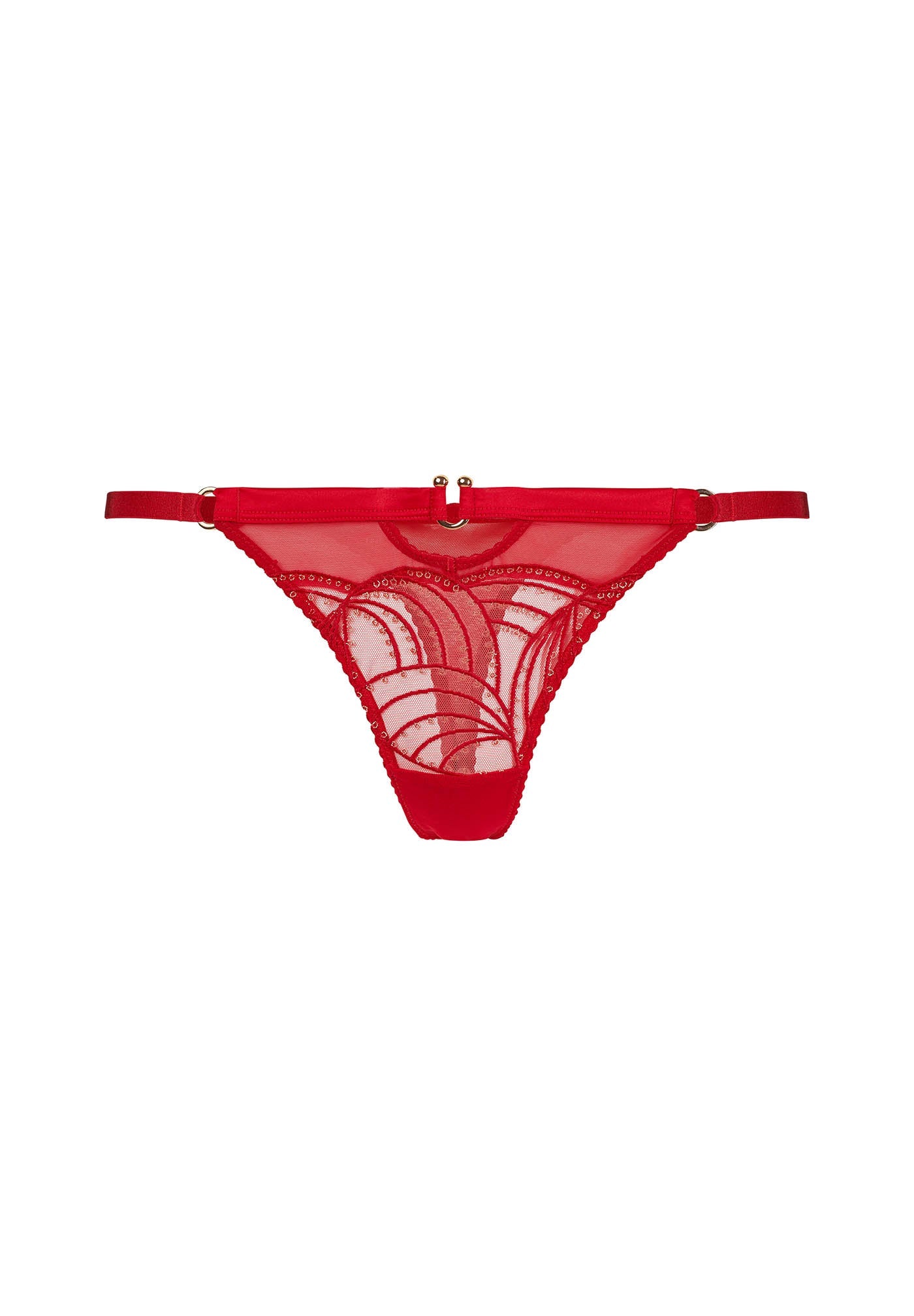 Gossard Viva Red Sheer Thong Panty — view 5
