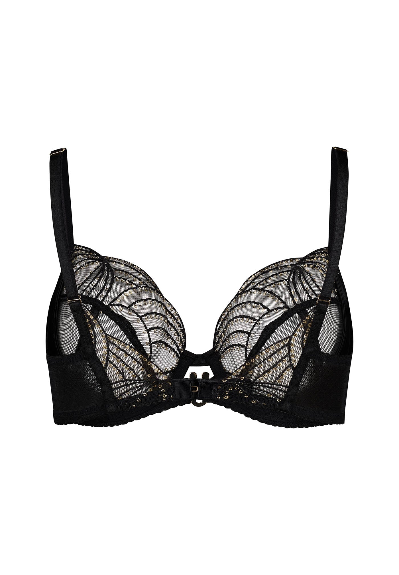 Gossard Viva Black Sheer Plunge Bra — view 5