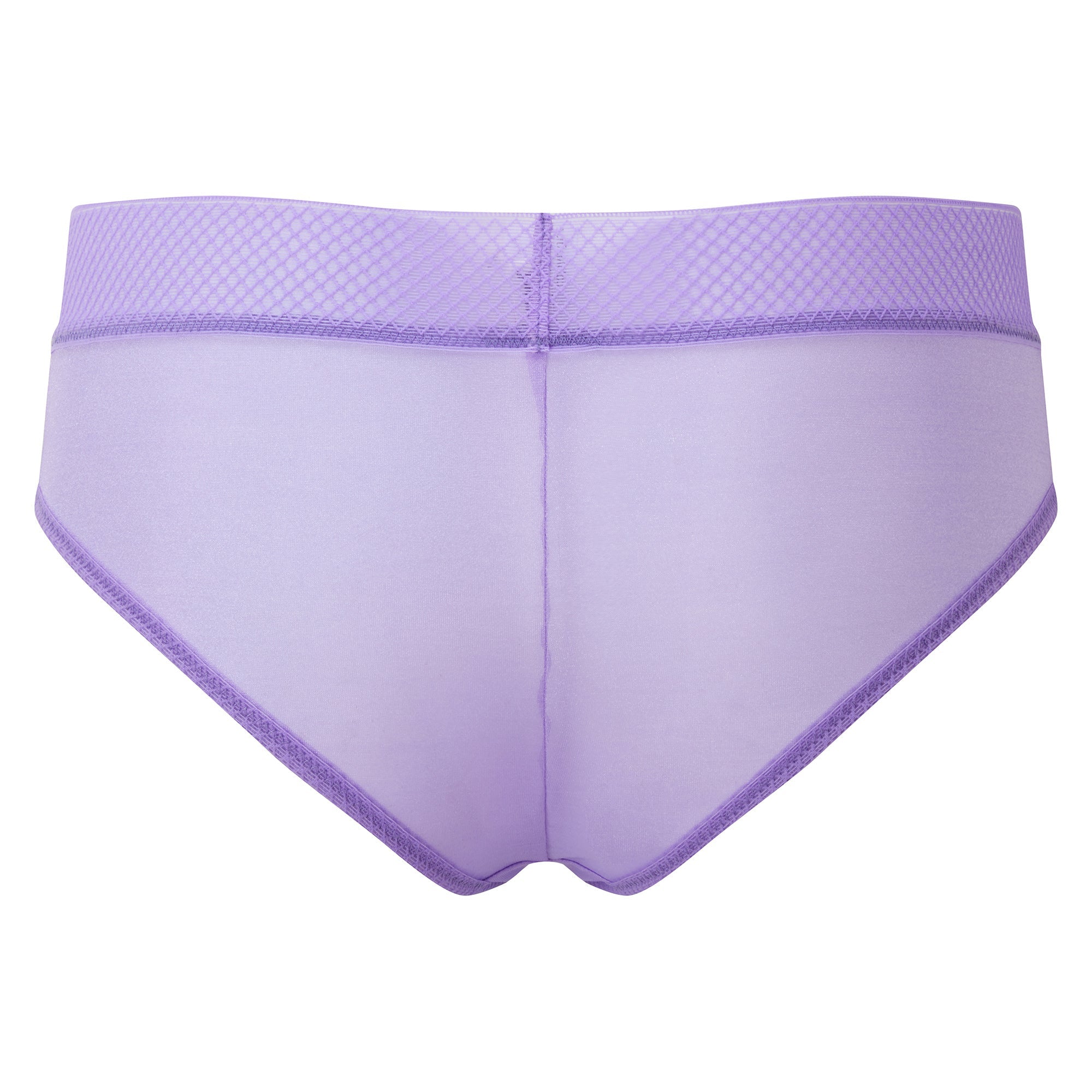 Gossard Glossies Violet Sheer Mesh Cheeky Short Panty — view 5