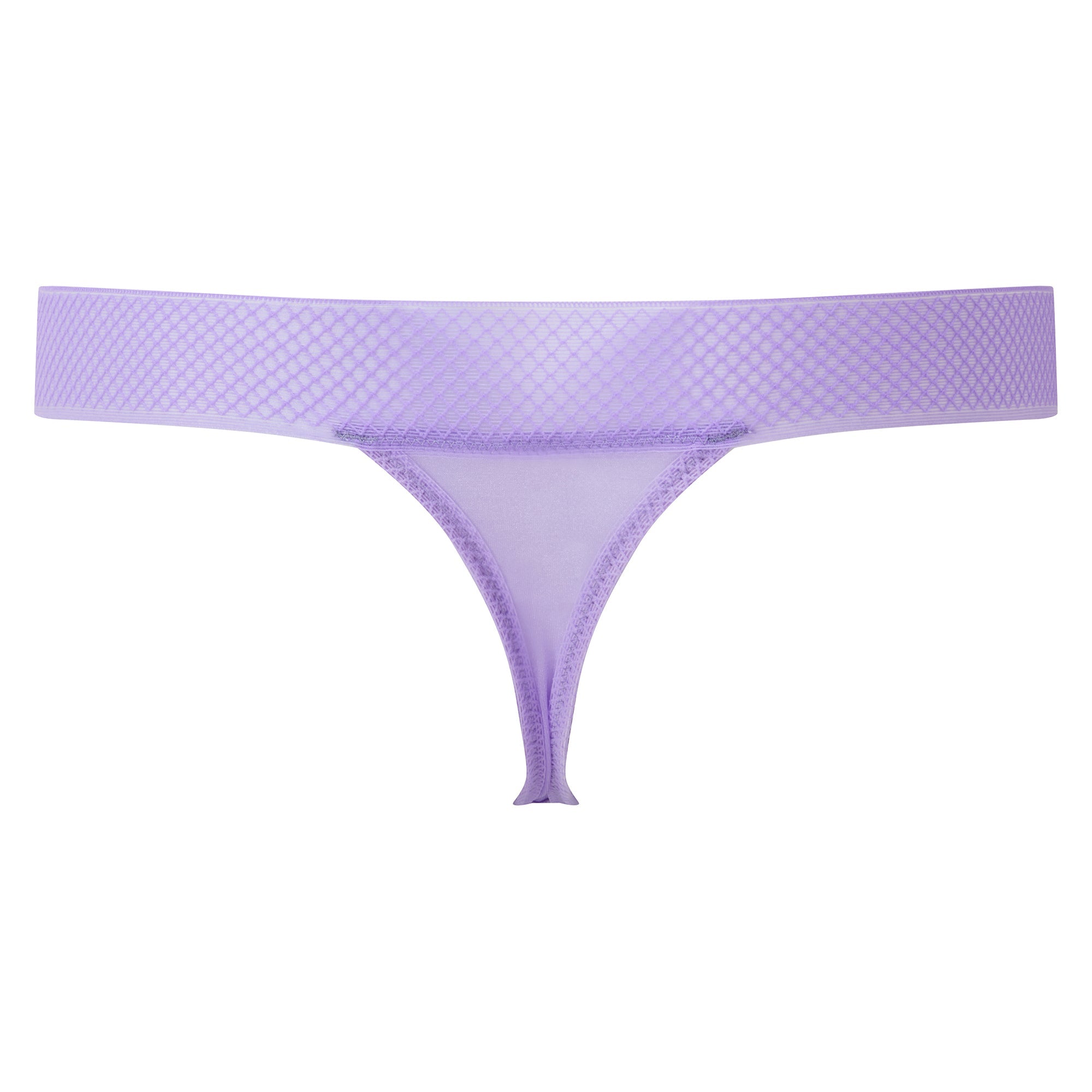 Gossard Glossies Violet Sheer Mesh Tanga Thong Panty — view 7