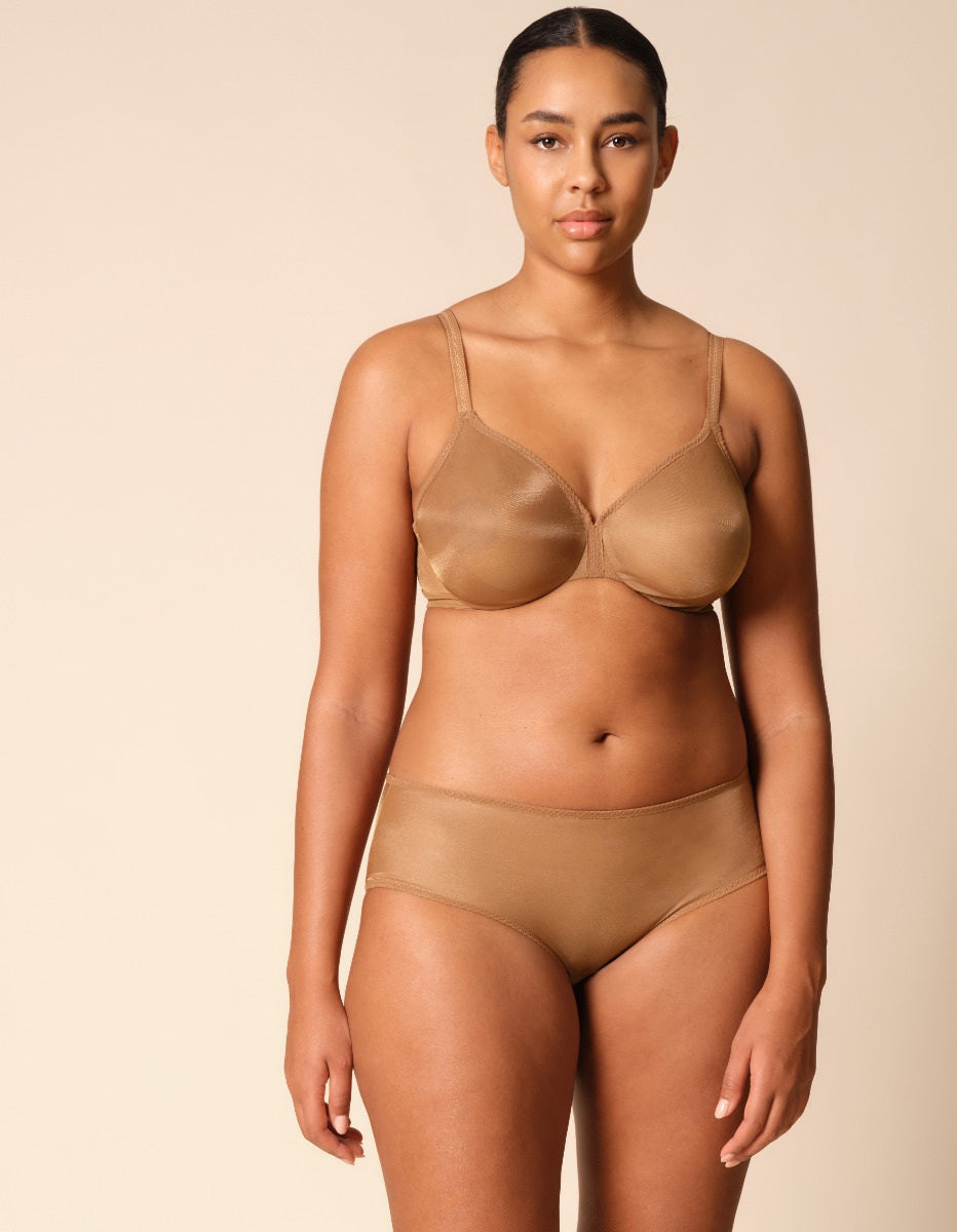 Gossard Glossies Bronze Sheer See Through Shorts Panty — view 5