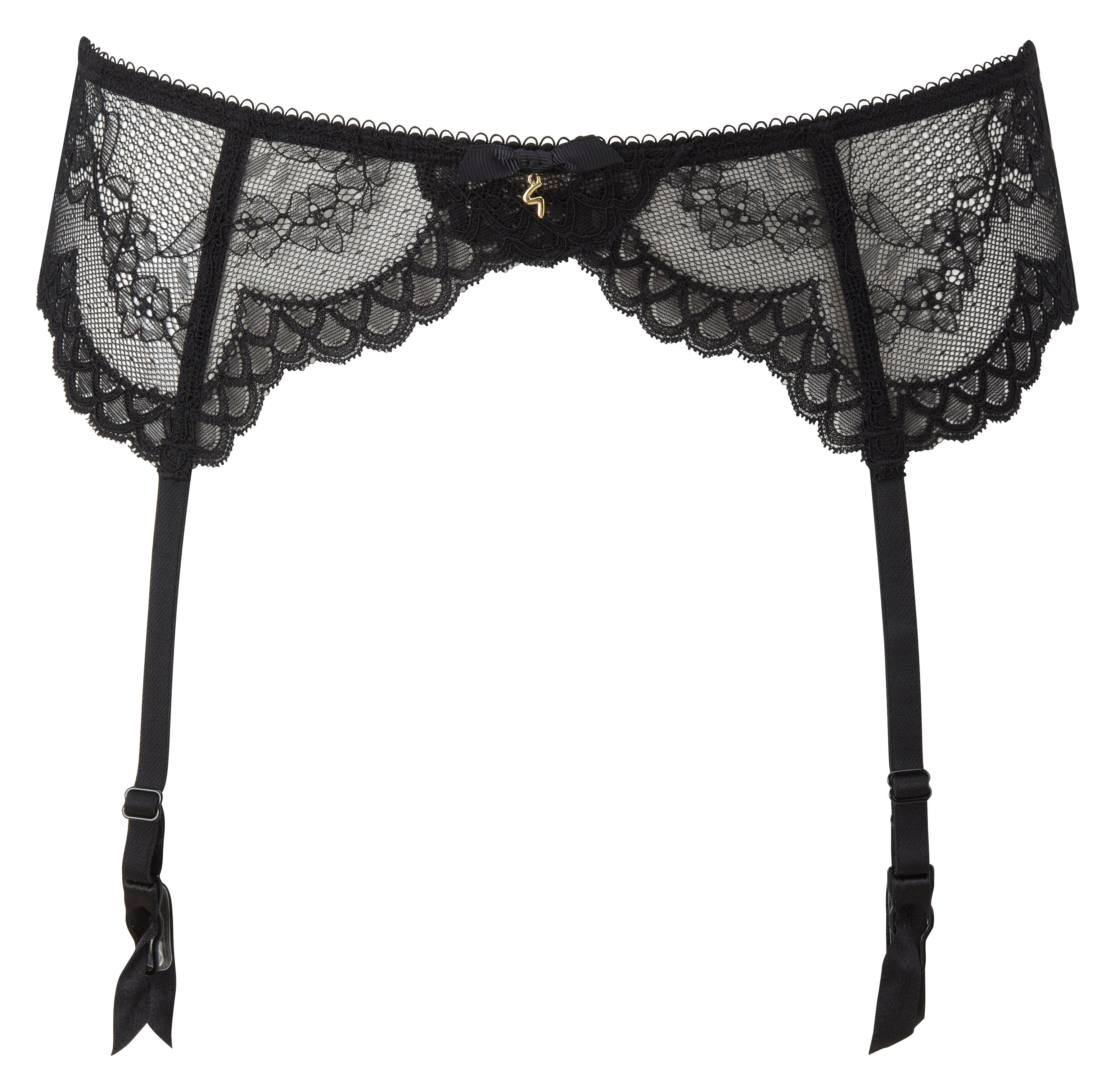 Gossard Superboost Lace Black Sheer Garter Belt — view 4