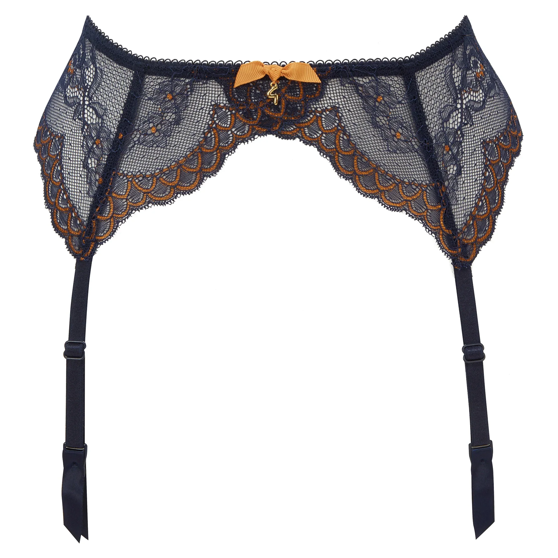 Gossard Superboost Lace Midnight Blue Garter Belt — view 3