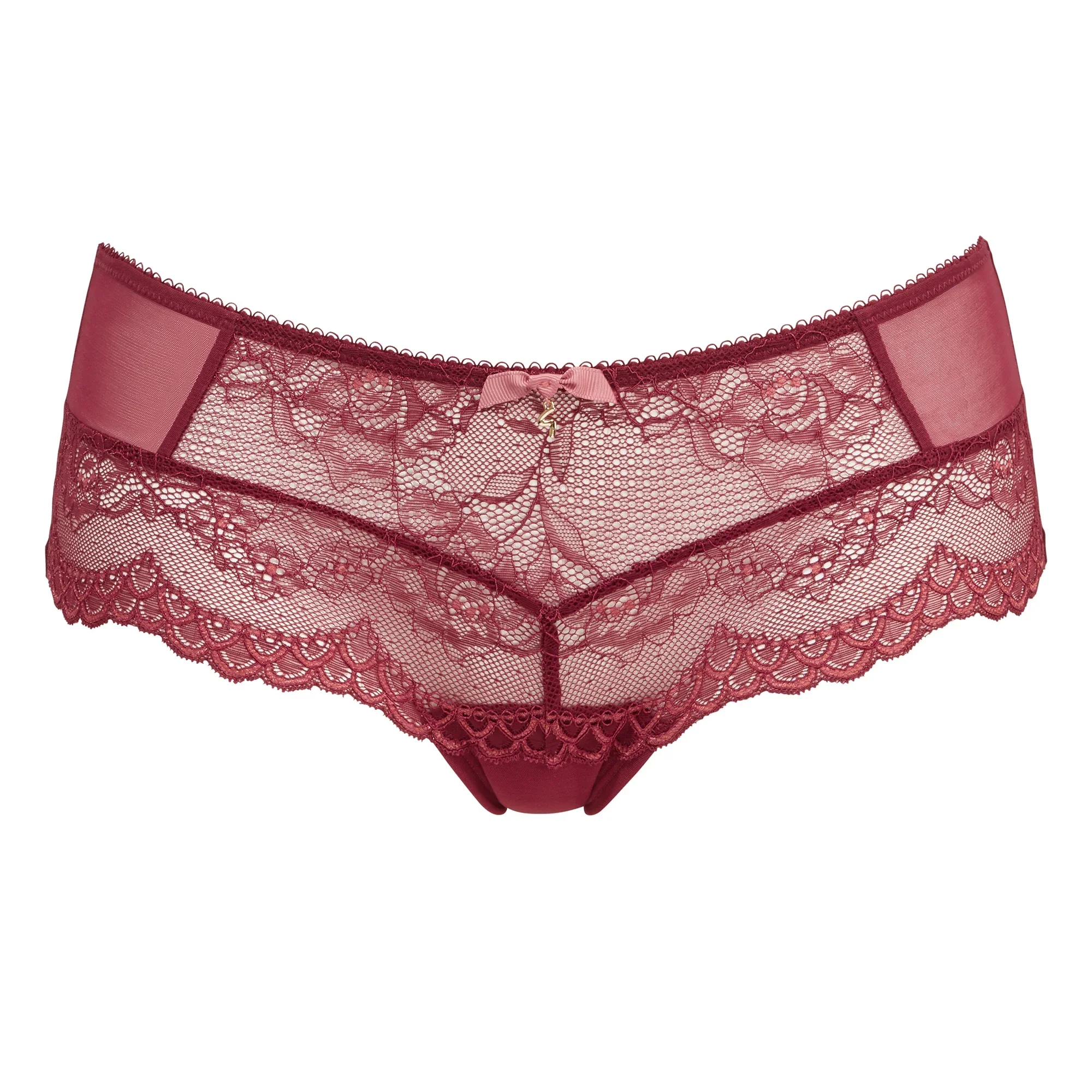 Gossard Superboost Lace Raspberry Sorbet Sheer Shorts Panty — view 3
