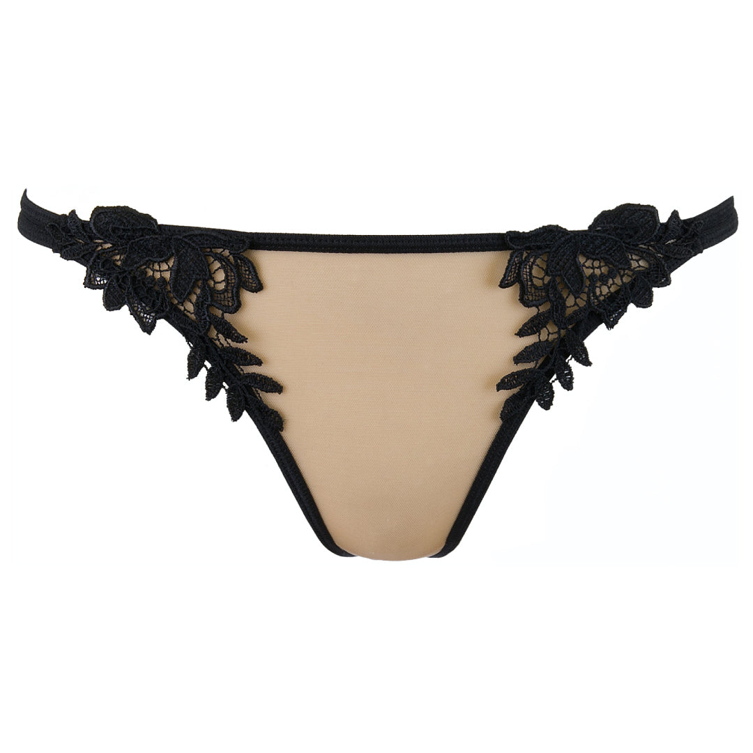 Axami Naughty in Nude Black String Thong — view 6