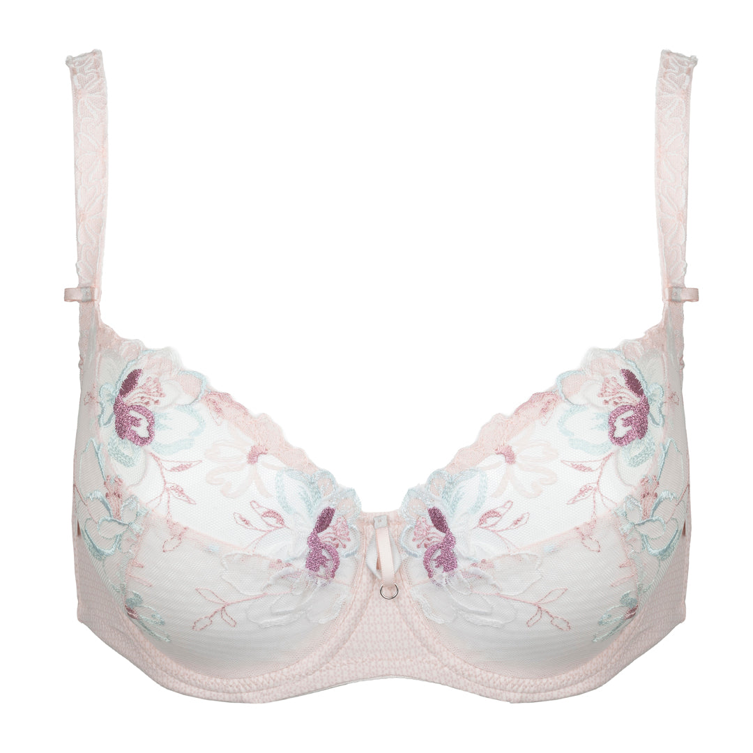 Soft Embroidered Three-Part Cup Bra Bisquit — view 6