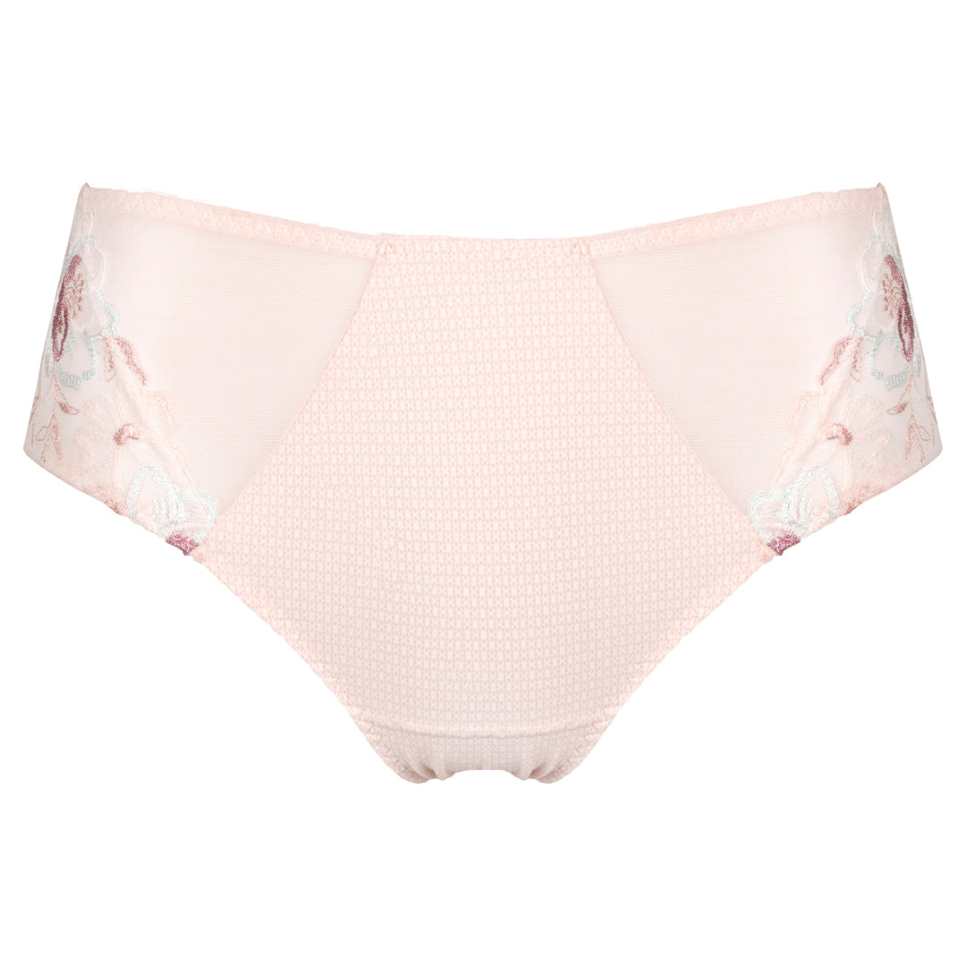 Semi Sheer Lace Maxi Brief Panty Bisquit — view 6