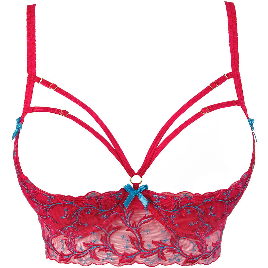 Axami Cherry Bomb Open Cup Shelf Bra — view 6