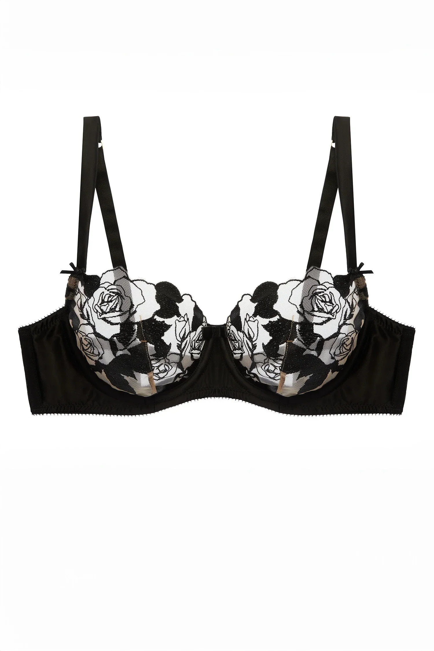 Dita Von Teese Rosabelle Underwire Balconette Bra Black — view 4