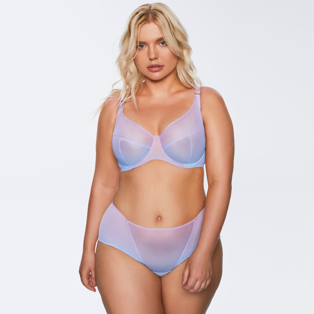 Kinga Digital Sheer Mesh Full Busted Bra — view 3
