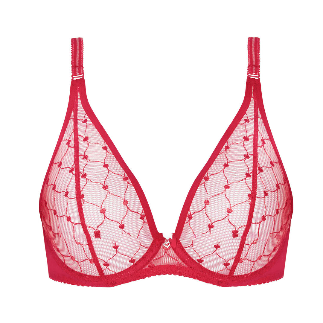Gorteks Euphoria Soft Sheer Mesh Plunge Bra — view 6
