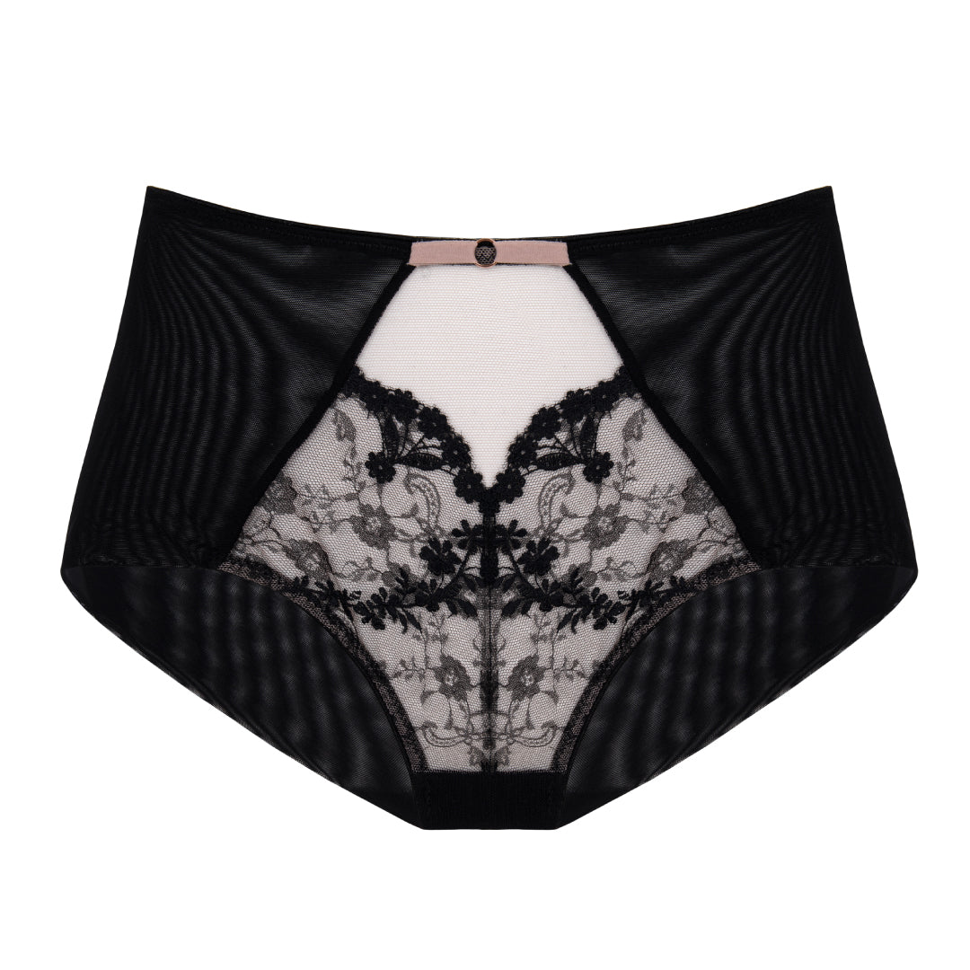 Semi Sheer High Waist Panty Eir Black — view 3