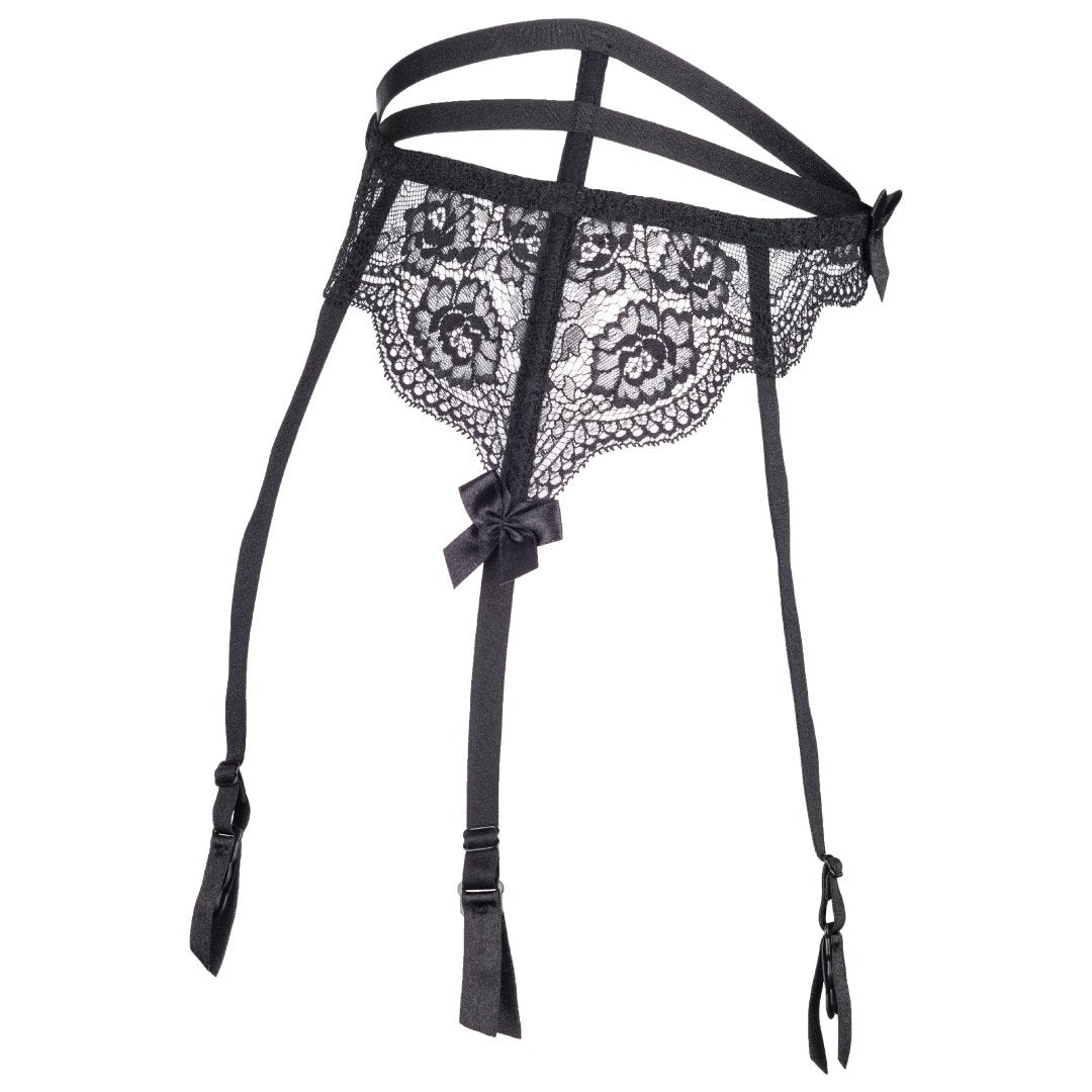 Axami French Kiss Sheer Lace Garter Belt — view 4