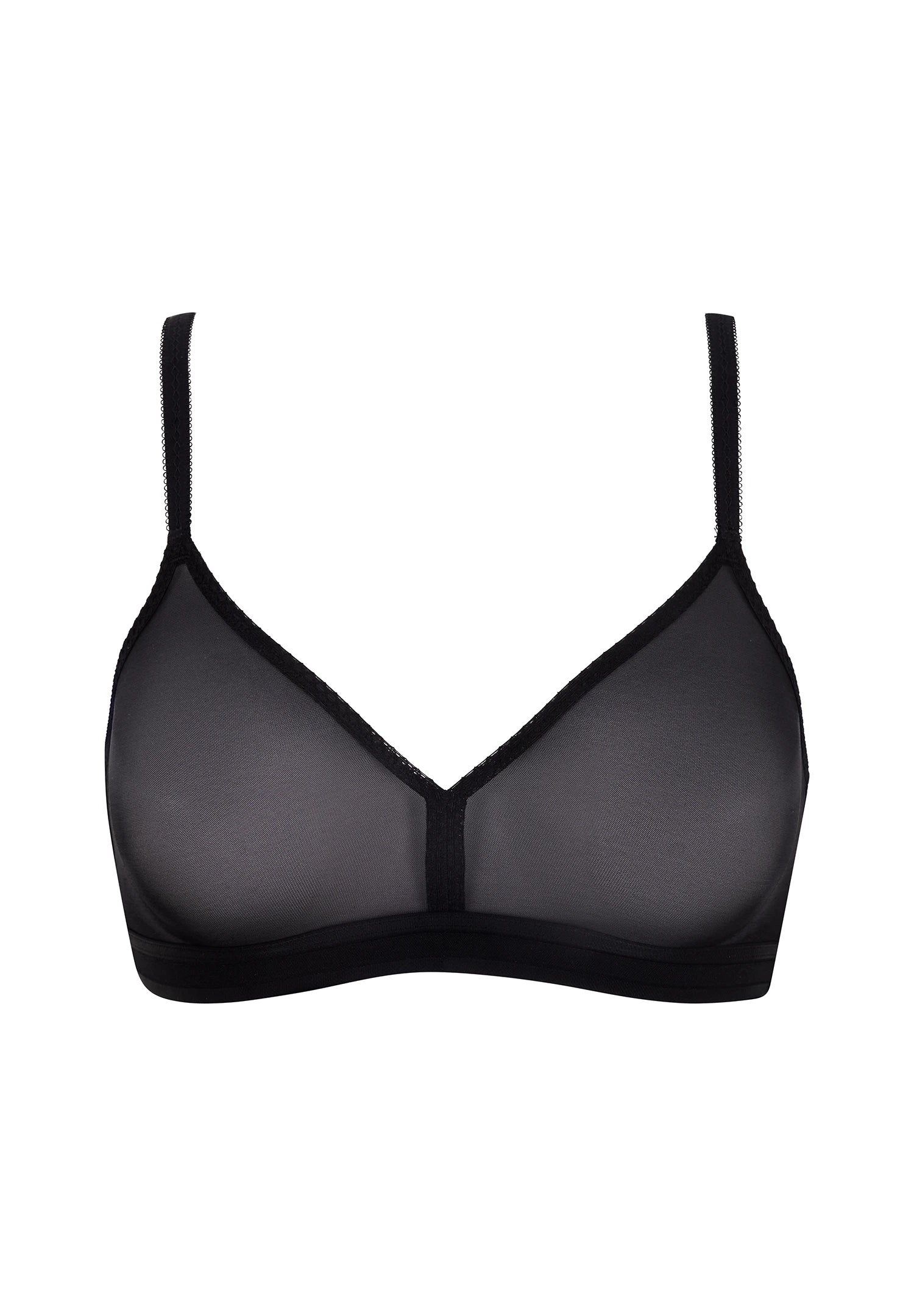 Gossard Glossies Black Sheer Molded Bralette — view 4