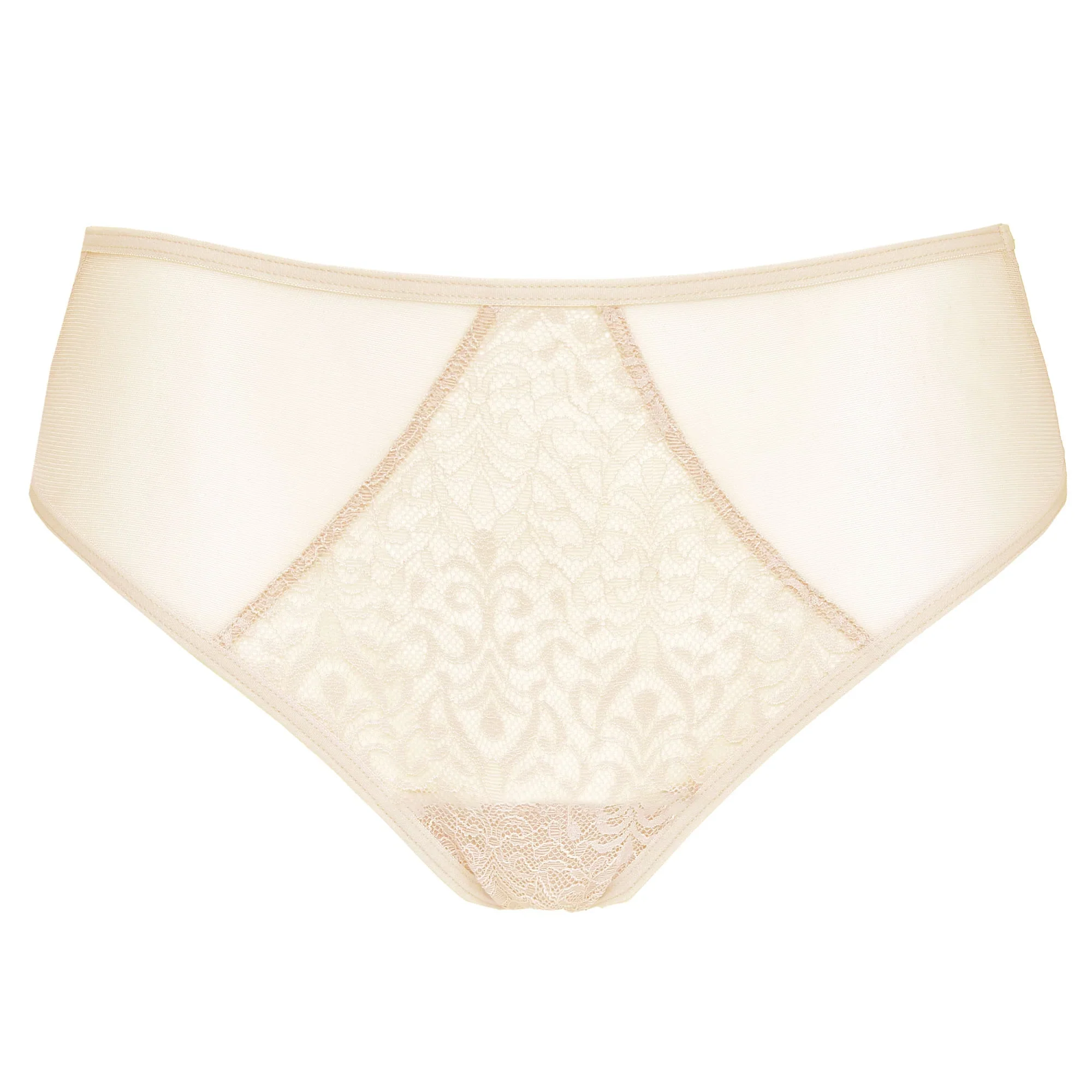Gorteks Gabi Beige Semi Sheer Lace Bikini Panty — view 5