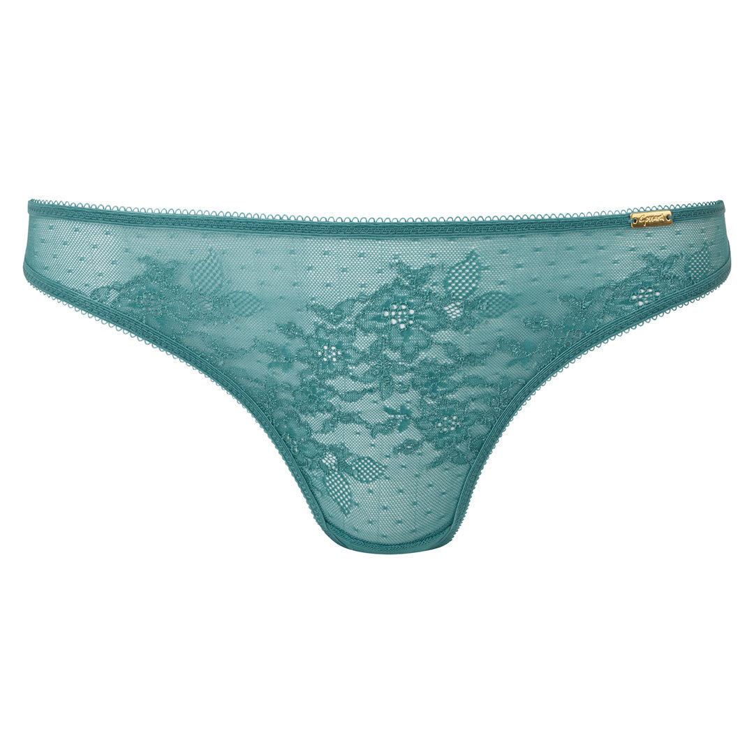 Gossard Glossies Lace Jade Sheer Bikini Panty — view 7