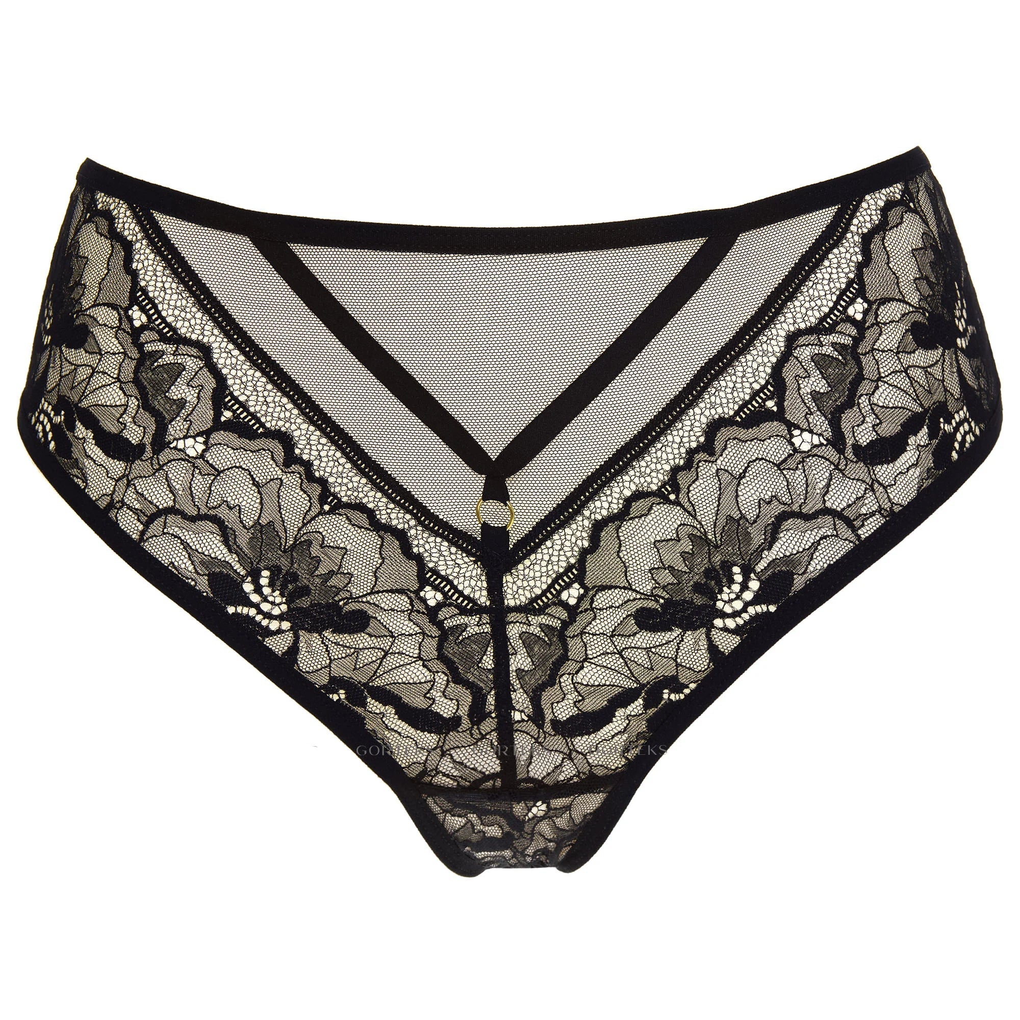 Gorteks Gwen Sheer Lace Mid Rise Bikini Panty — view 3