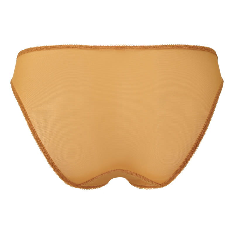 Gossard Glossies Lace Spiced Honey Sheer Bikini Panty — view 6