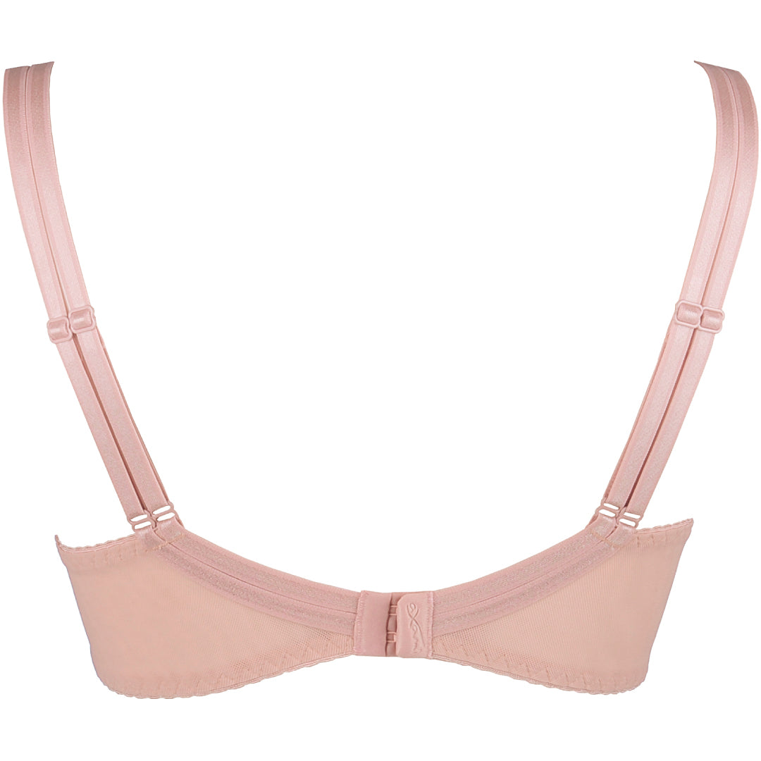 Axami Copper Rose Sheer Mesh Balconette Bra — view 4
