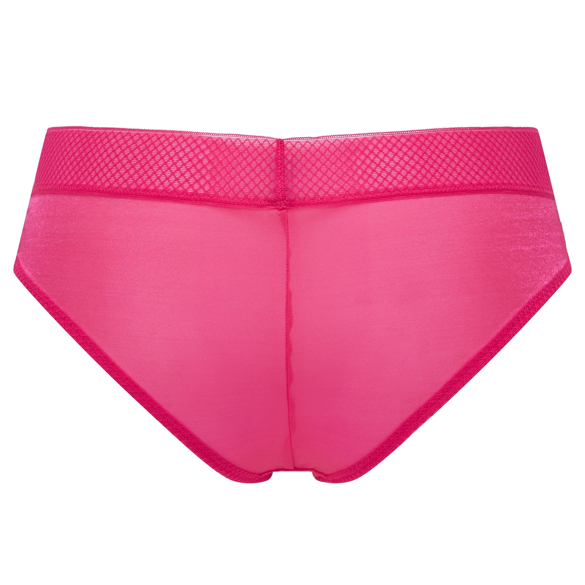 Gossard Glossies Magenta Sheer Mesh Cheeky Short Panty — view 5