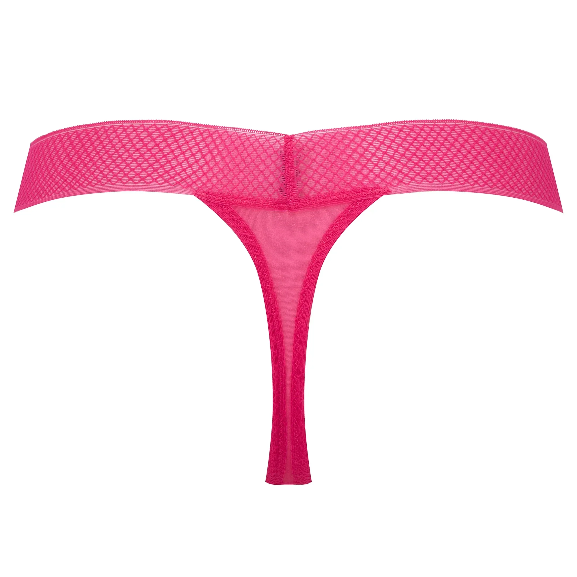 Gossard Glossies Magenta Sheer Mesh Tanga Thong Panty — view 6