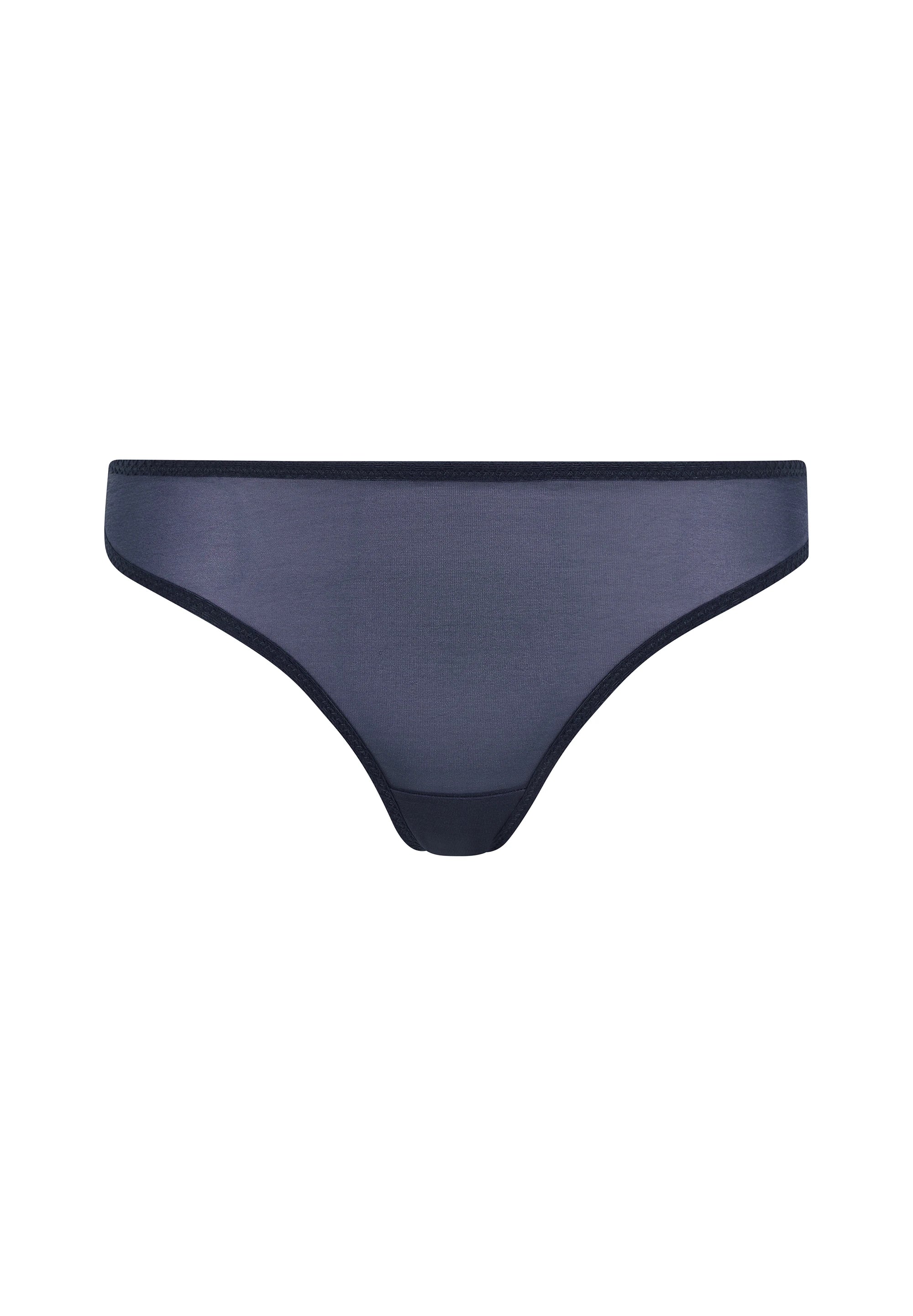 Gossard Glossies Shadow Blue Sheer Thong Panties — view 5