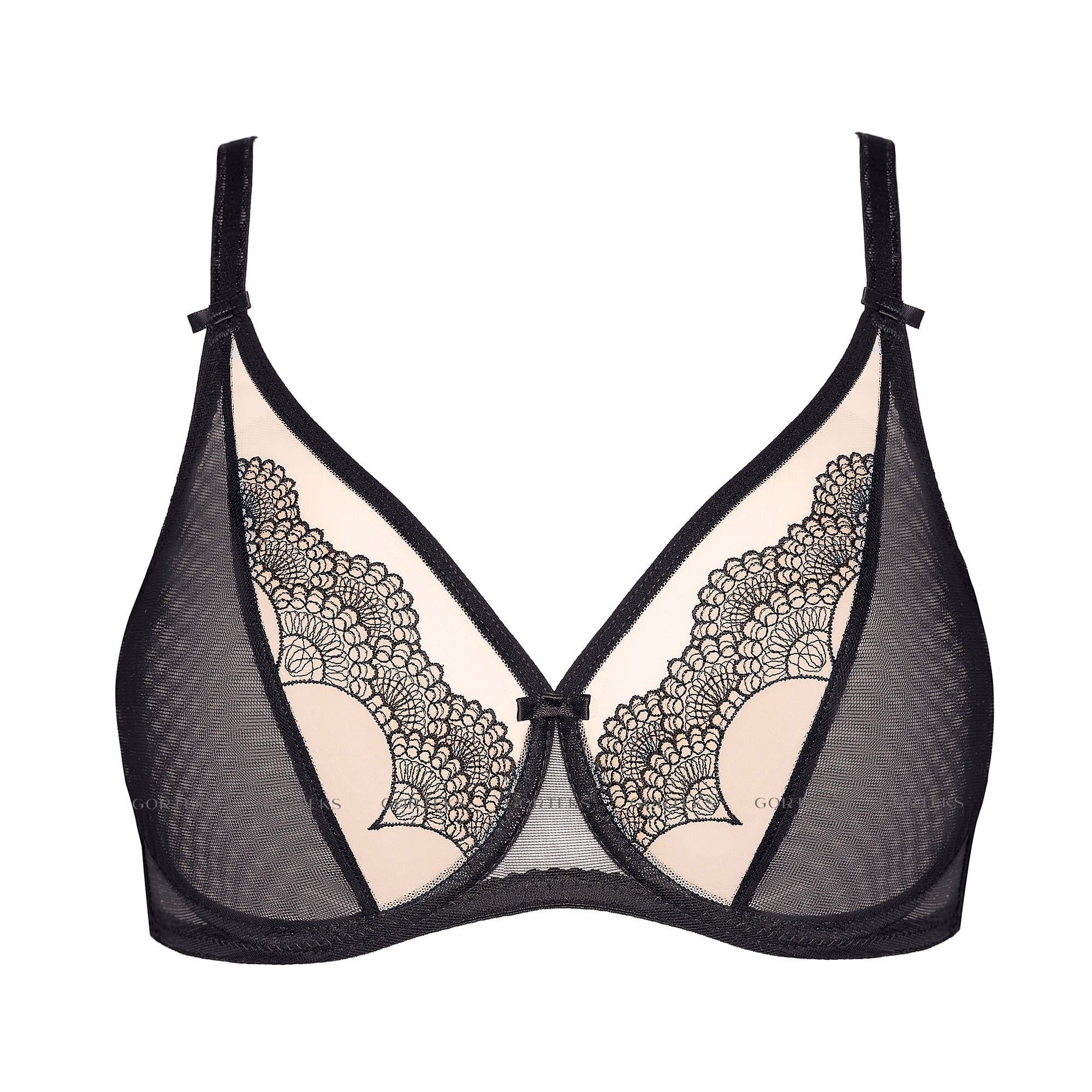 Gorteks Heidi Sheer Full Plunge Underwire Bra — view 5