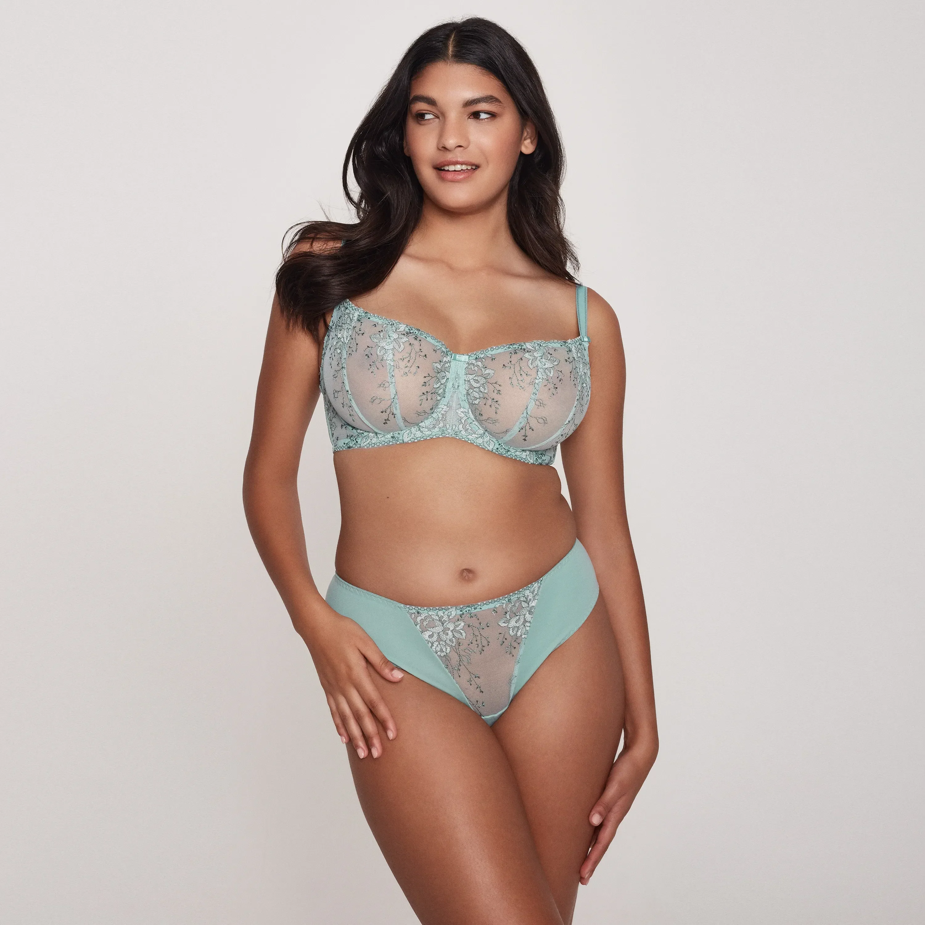 Soft Semi-Sheer Tanga Panty Dalia Laurel — view 3