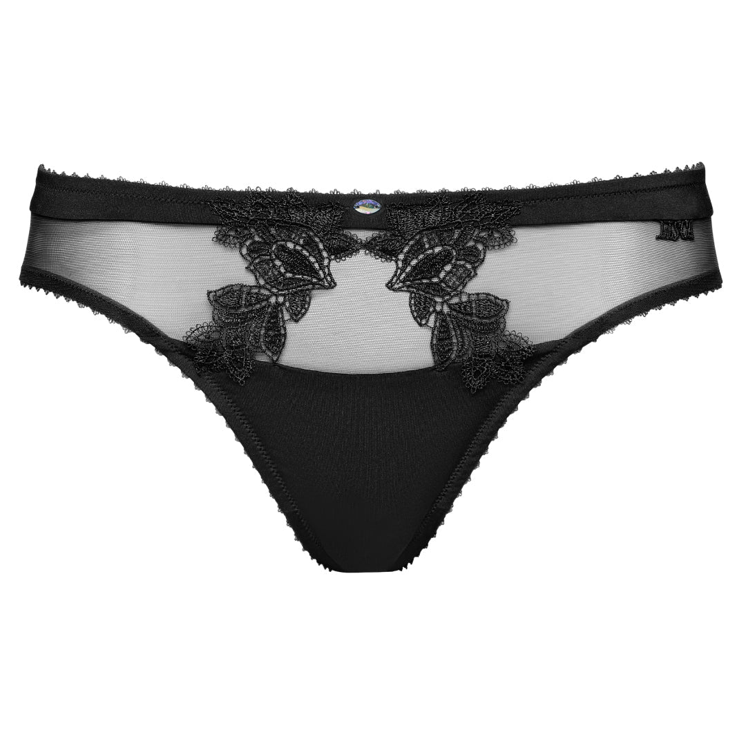 Lisca Peony Black Sheer Mesh Lace Bikini Panty — view 6