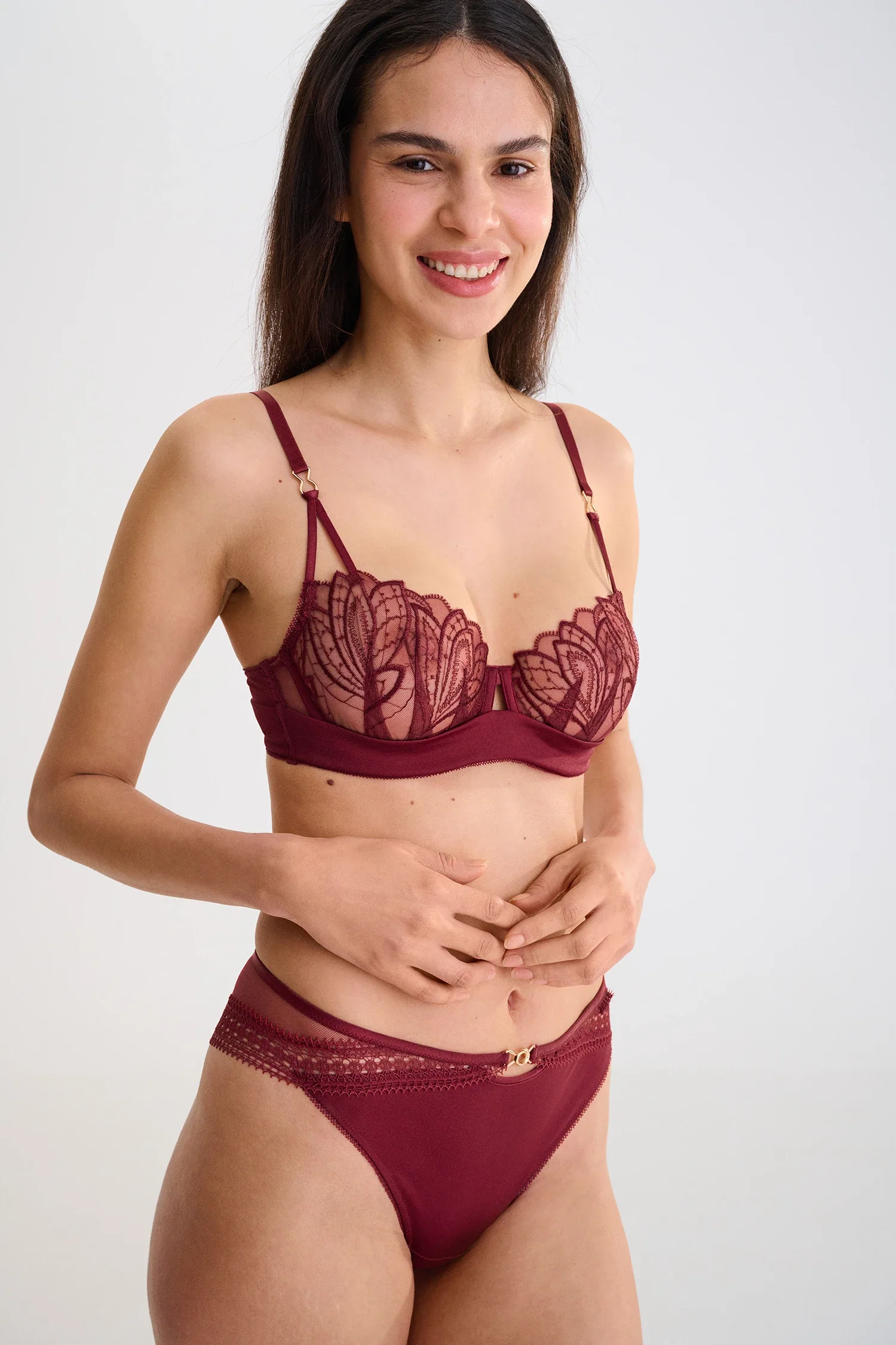 Lisca Adventure Garnet Red Underwire Bra — view 4