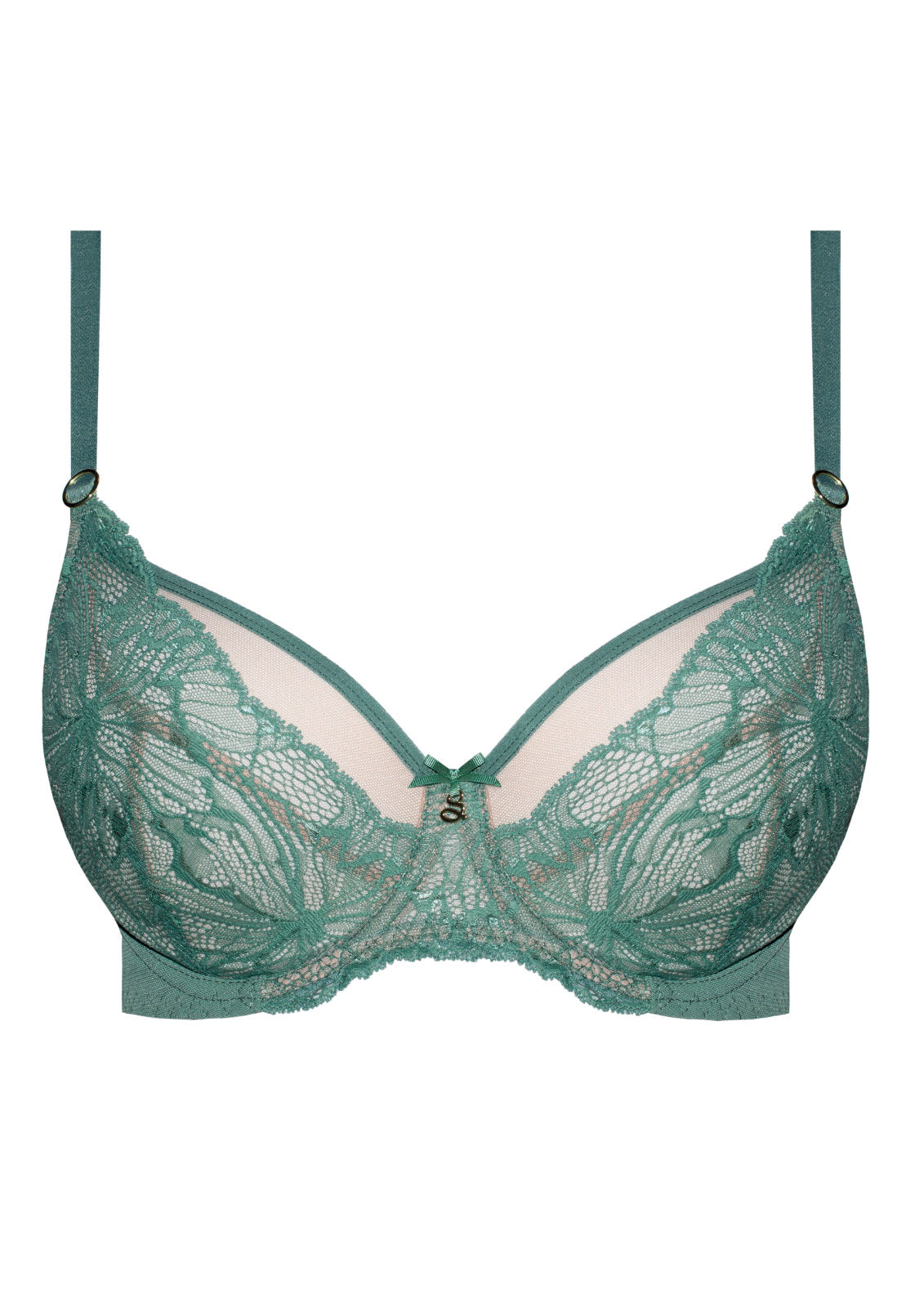 Samanta Mila Sage Lace Plunge Bra — view 4