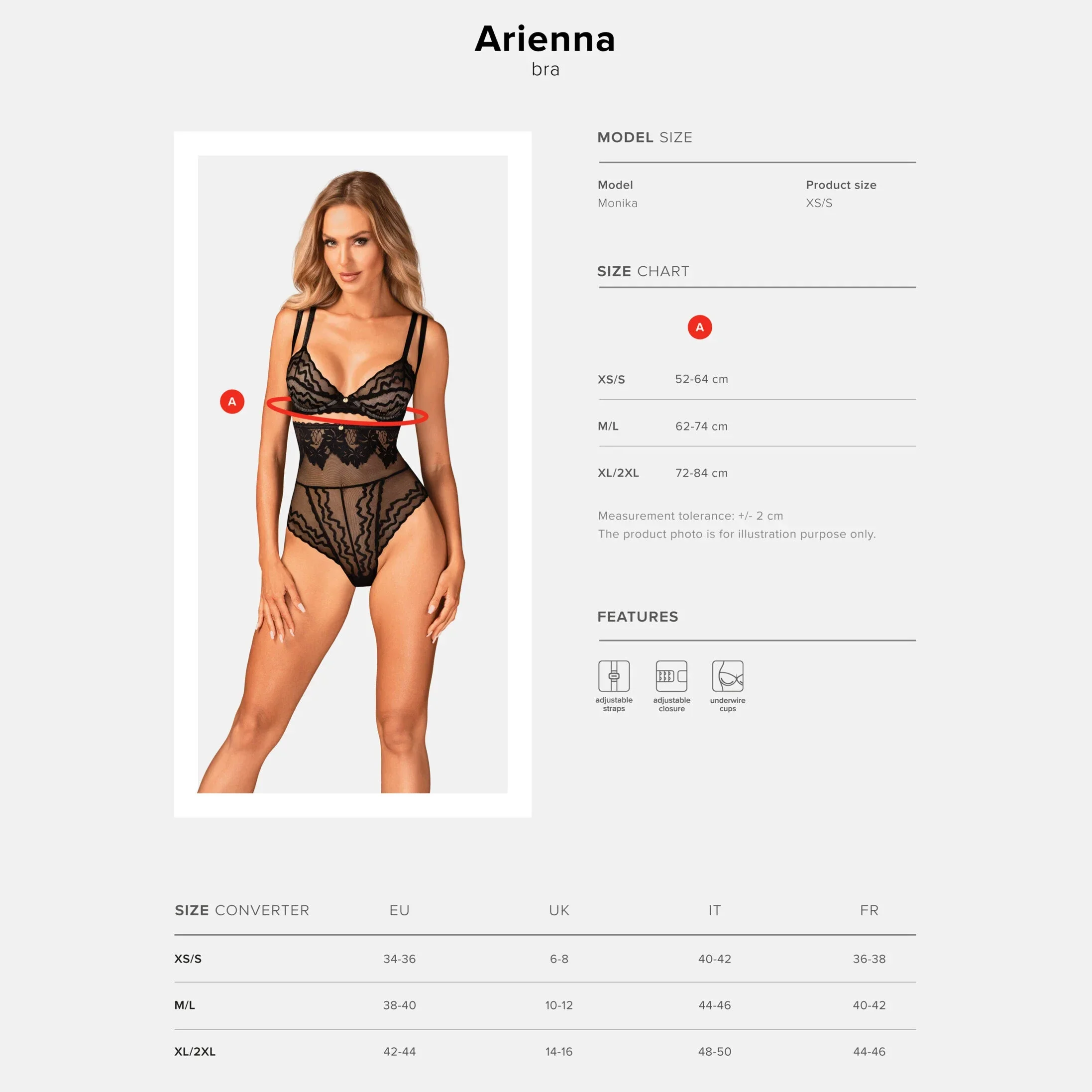 Obsessive Arienna Sheer Demi Cup Underwire Bra — view 7