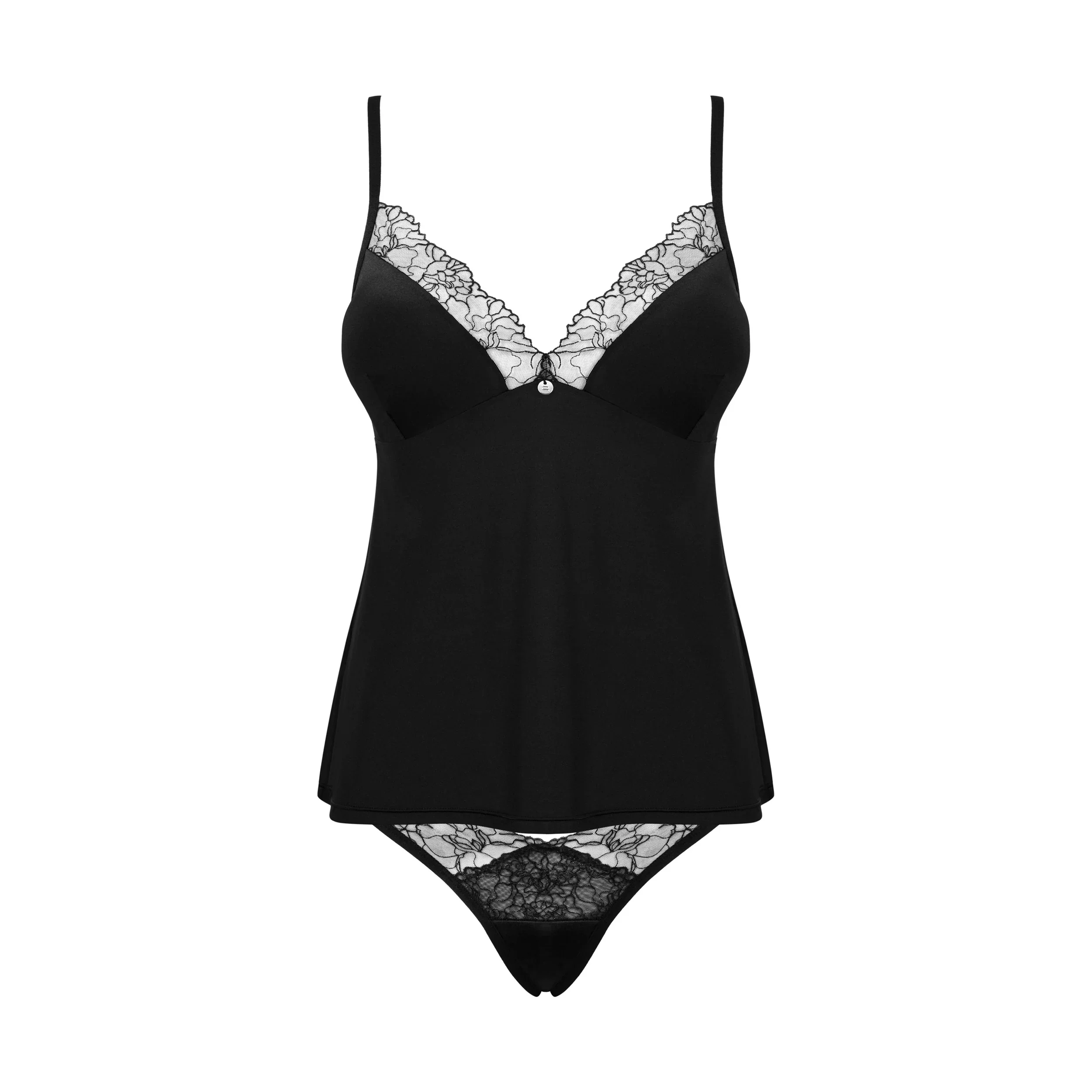 Obsessive Bella Rou Tank Top & Thong Panty — view 5