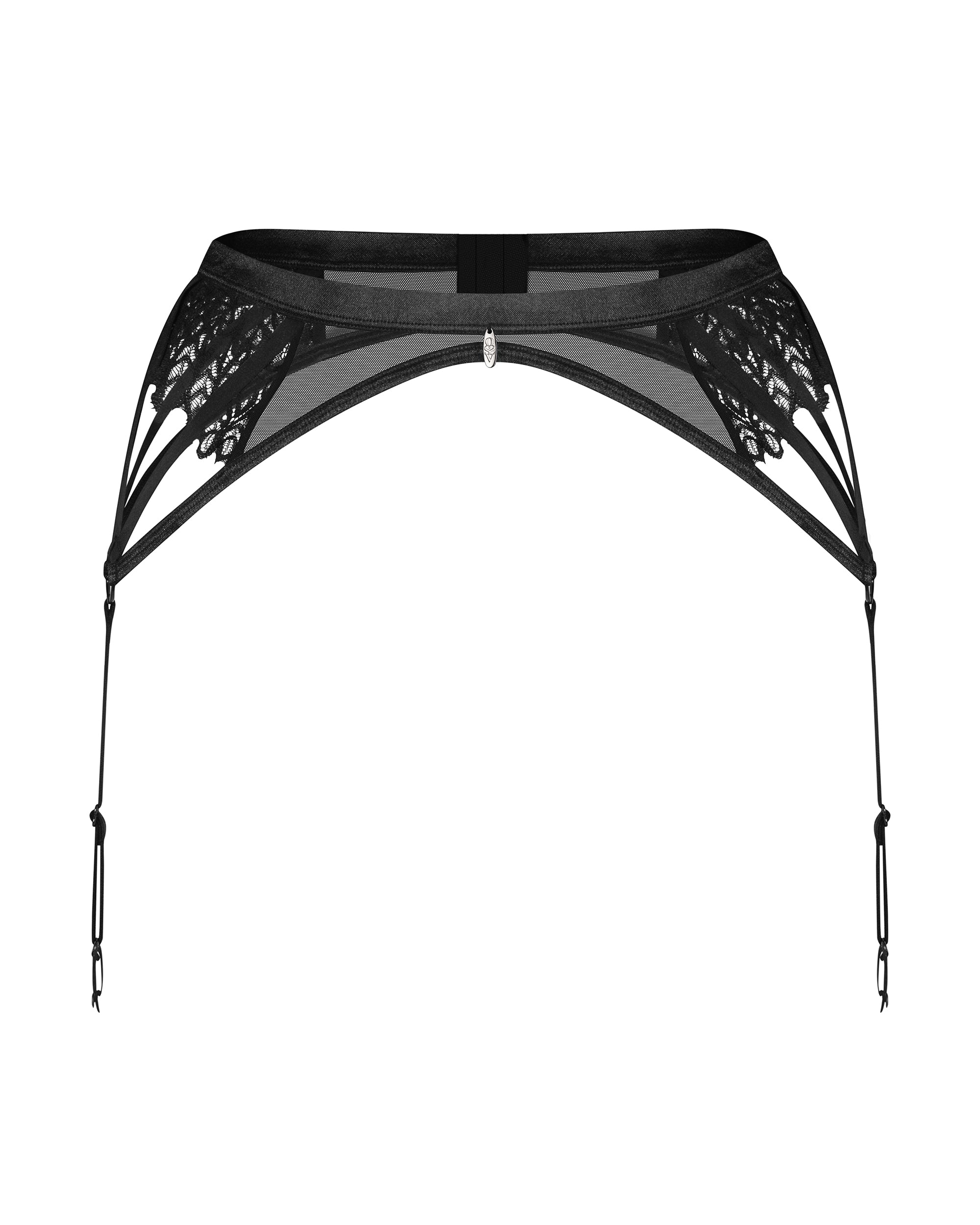 Obsessive Donarella Sexy Sheer Garter Belt — view 4