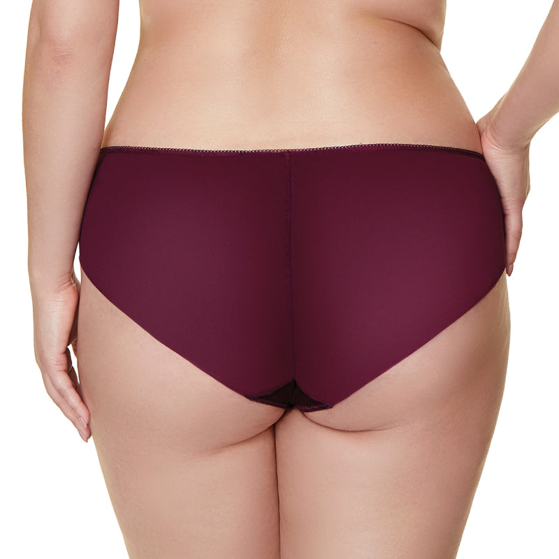 Gorteks Pamela Aubergine Semi Sheer Low Rise Bikini Panty — view 7