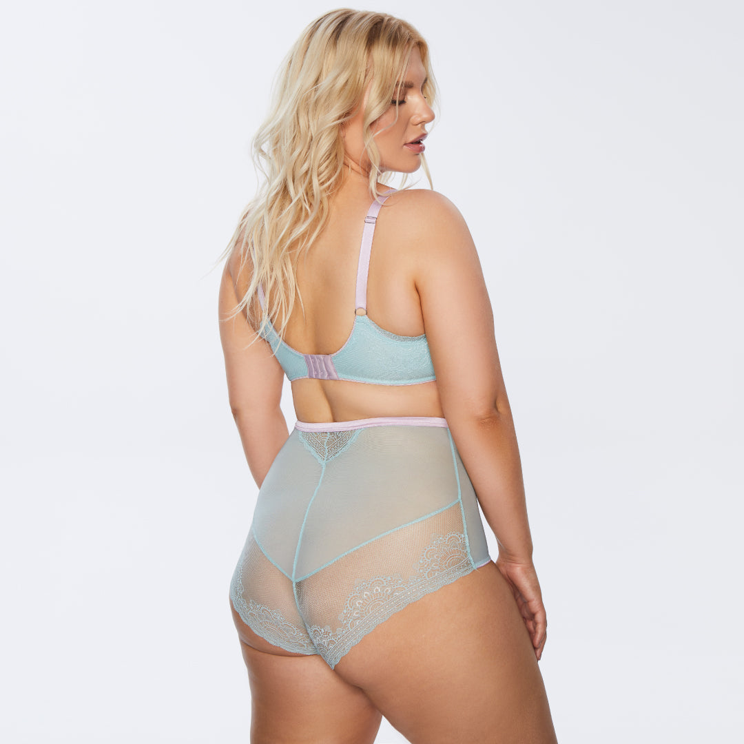Kinga Pastellove Sheer Mesh Full Busted Bra — view 4