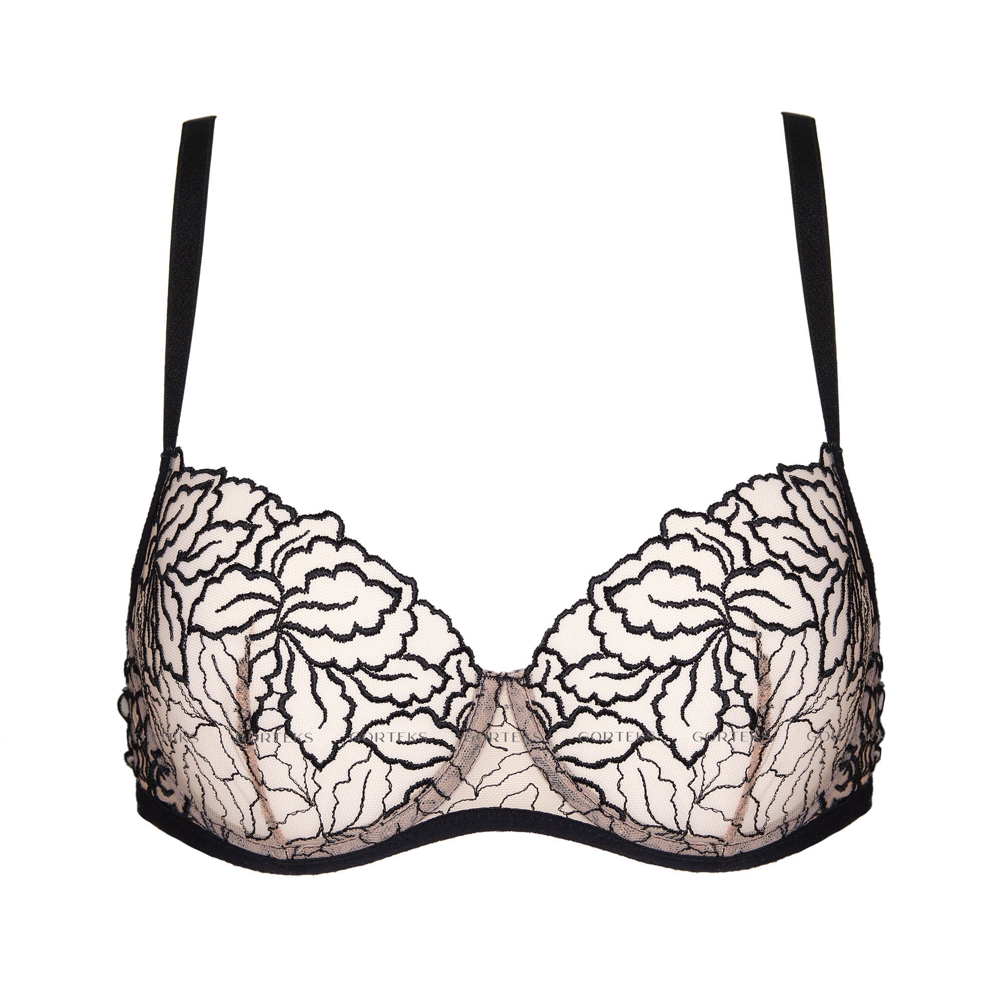 Gorteks Rumi Sheer Mesh Demi Cup Bra — view 6