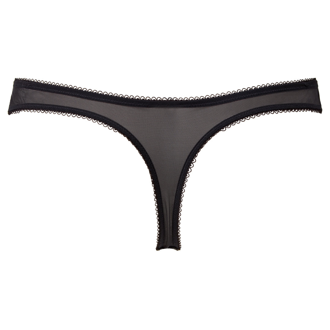 Gossard Superboost Lace Electric Blue Sheer Thong Panty — view 4