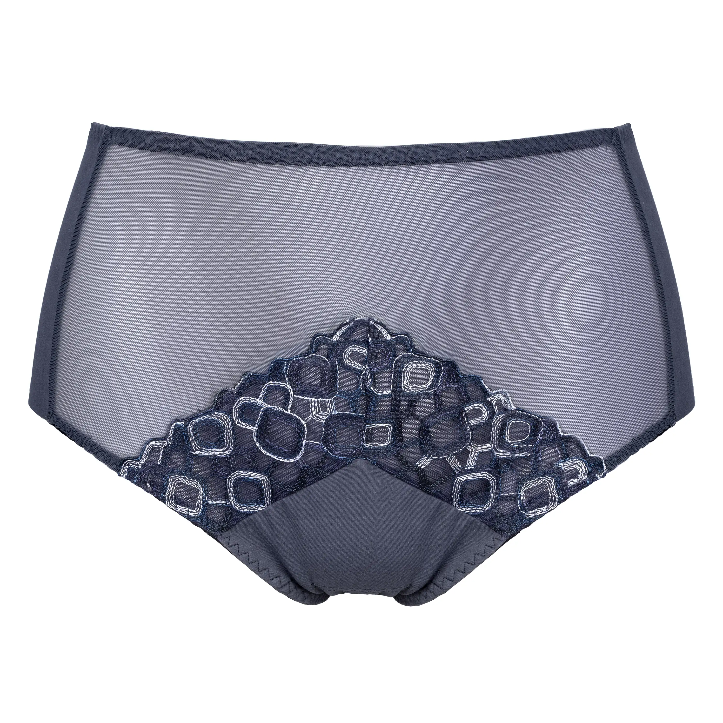 Semi Sheer Mesh Maxi Brief Panty Sharon — view 3