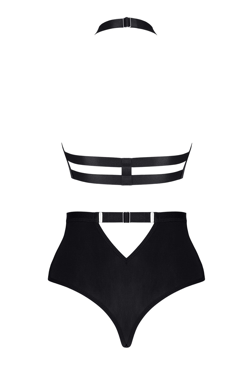 Demoniq Paloma Sheer Lace Bra & High Waist Shorts — view 5