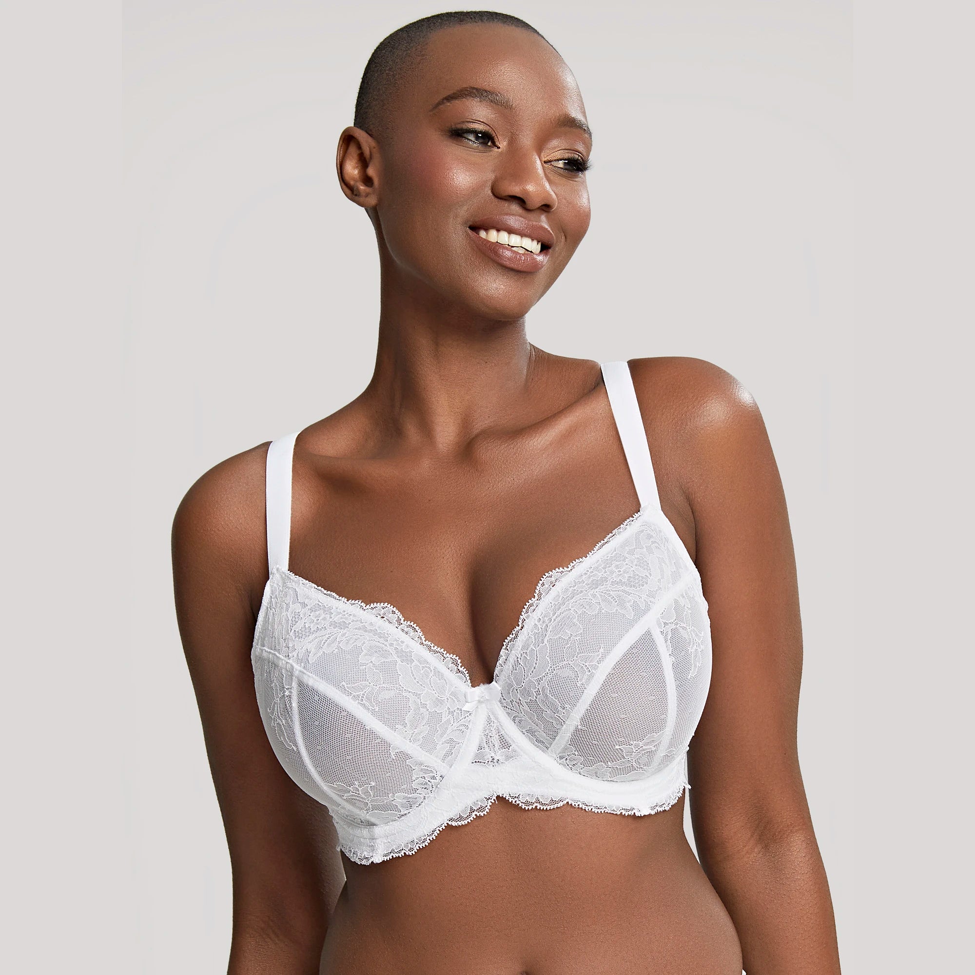 Panache Ana Plunge Sheer Lace Bra — view 3